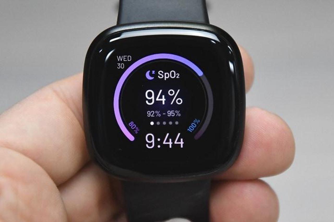 Alt view image 3 of 7 - Fitbit Versa 3 Wifi + Bluetooth Smartwatch - Black/Black Aluminium