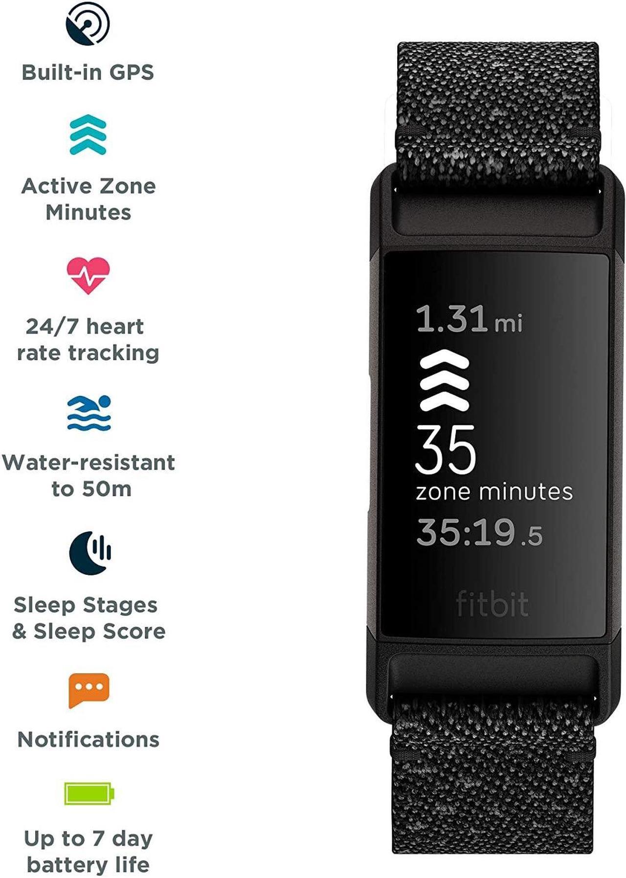 Alt view image 5 of 7 - Fitbit - Charge 4 Special Edition Activity Tracker GPS + Heart Rate - Granite Reflective