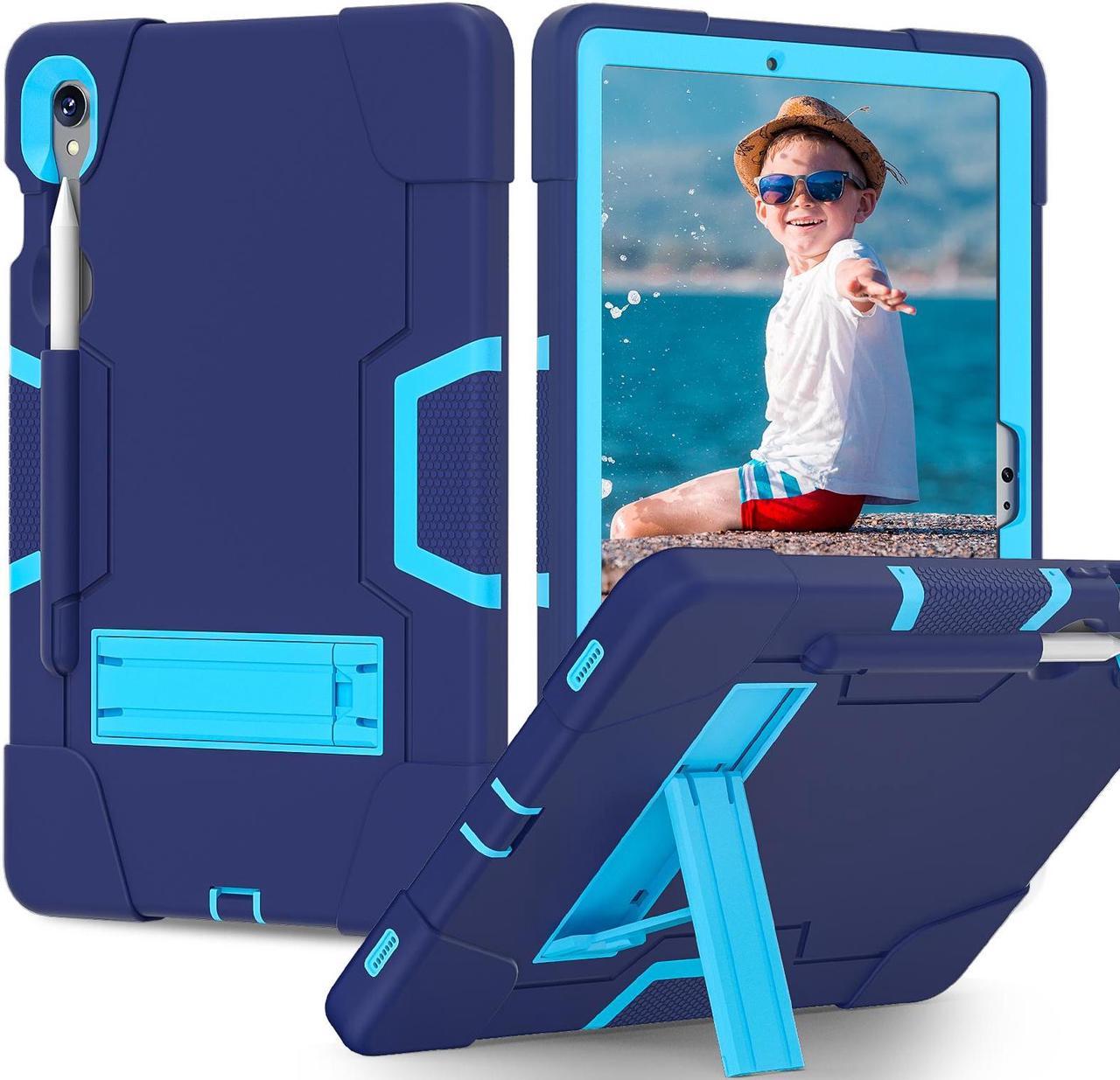 NEW Fashion Protective Case Holder Stander Case for Samsung Galaxy Tab S9 (11inch) SM-X710/SM-X716 / Samsung Galaxy Tab S9 FE (10,9inch) X718U (Blue)