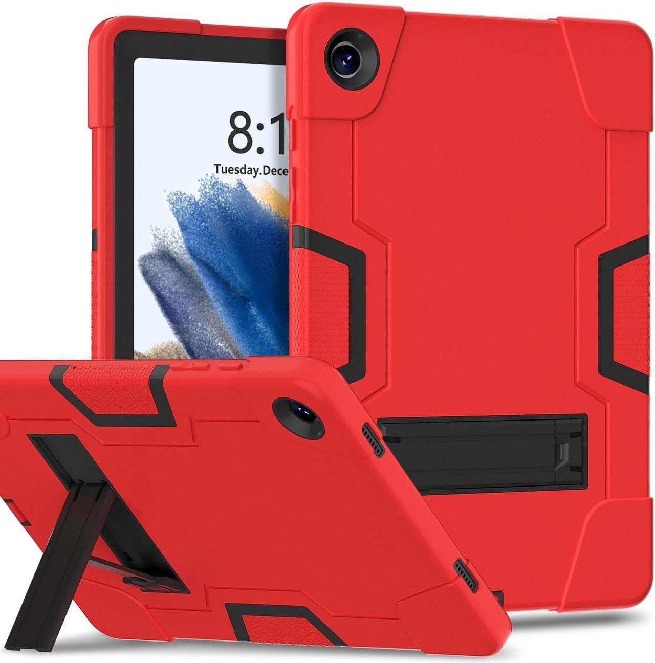 NEW Fashion Protective Back Cover Stander Case for Samsung Galaxy Tab A9 Plus For Samsung Galaxy Tab A9+ / SM-X210 / SM-X216 / SM-X218 (11 inch) (Red)