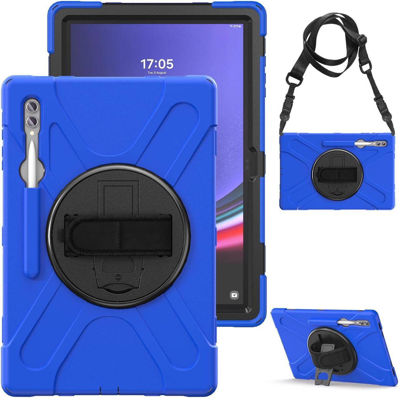 NEW Fashion Protective Back Cover Case for Samsung Galaxy Tab S9 Ultra (14.6inch) / SM-X910 / SM-X916B / SM-X918U / For Galaxy Tab S8 Ultra / SM-X900 /  SM-X906 /(14.6inch) (Blue)