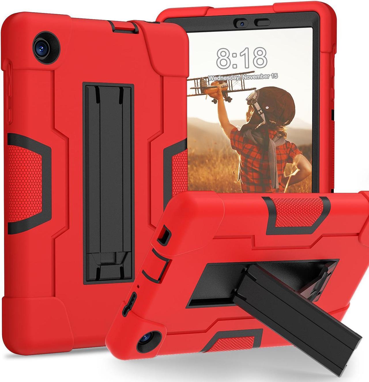 NEW Fashion Protective Back Cover Stander Case for TCL TAB 8 LE For TCL TAB 8 WIFI (Red)