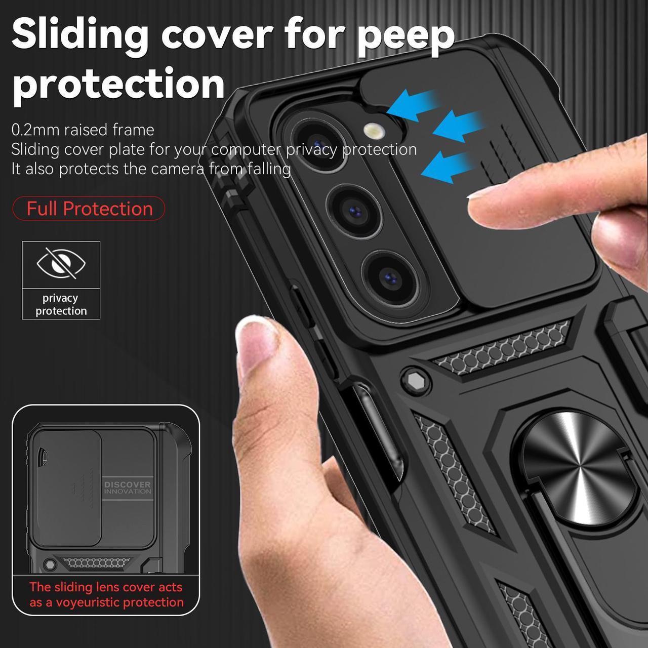 Alt view image 4 of 7 - TYJKeJi Case with Stander Back Cover Case For Samsung Galaxy Z Fold6 For Samsung Galaxy Z Fold 6 (Black)