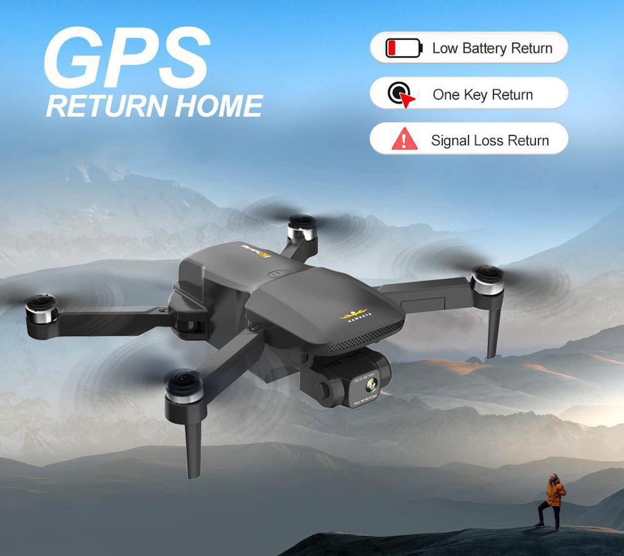 Alt view image 3 of 7 - GPS Drone with Camera 4K,3-axis Gimbal, FPV Quadcopter for Adults , Brushless Motor, 60 Mins Flight Time, Support TF Card,5GHz WiFi Transmission, Follow Me, Auto Return Home