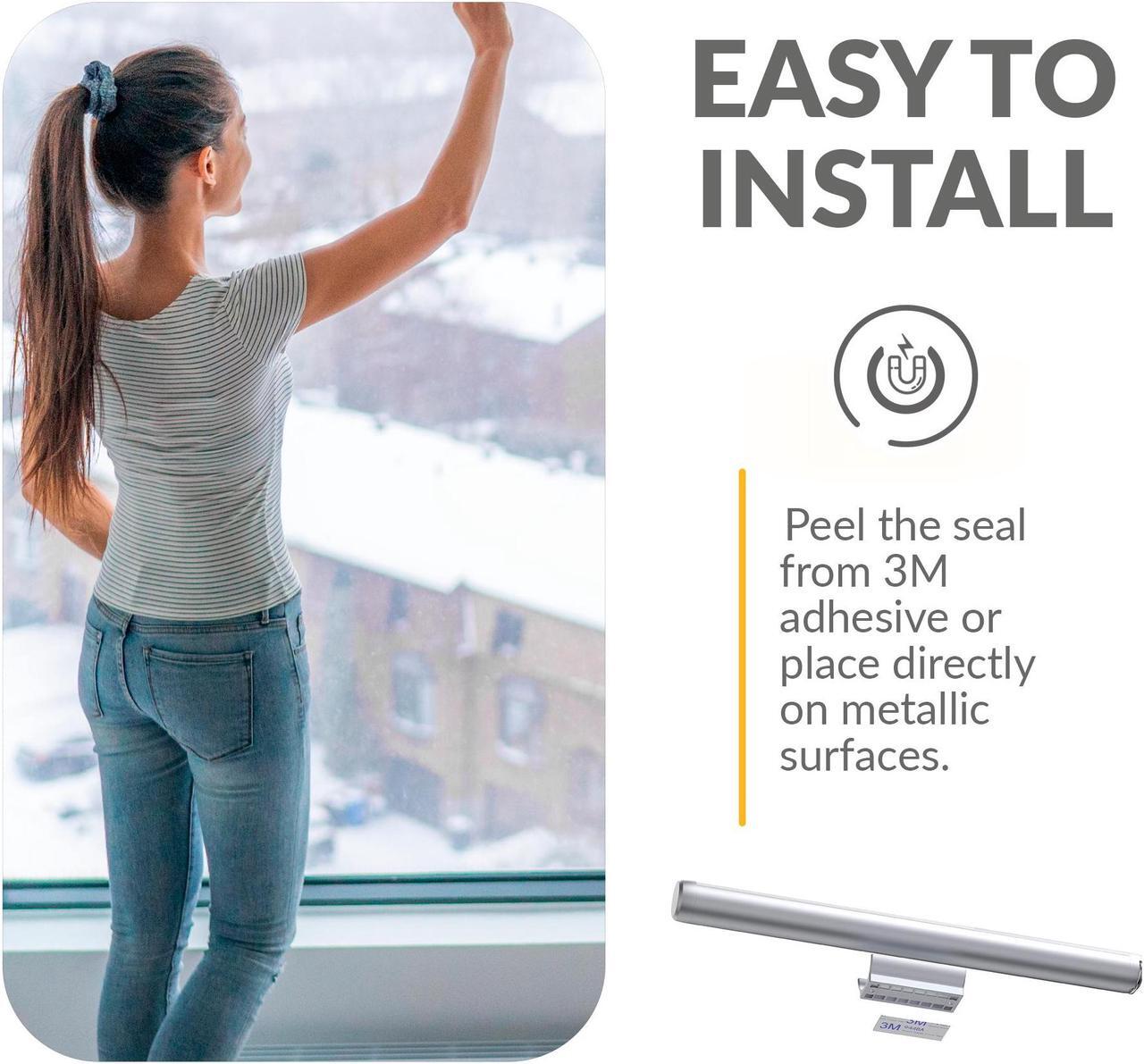 Alt view image 4 of 7 - Momo Lifestyle Motion Sensor LED Light Bar, Momo Glow Rechargeable Portable Under Cabinet Closet Light 1800 mAh 4000K 2.5W