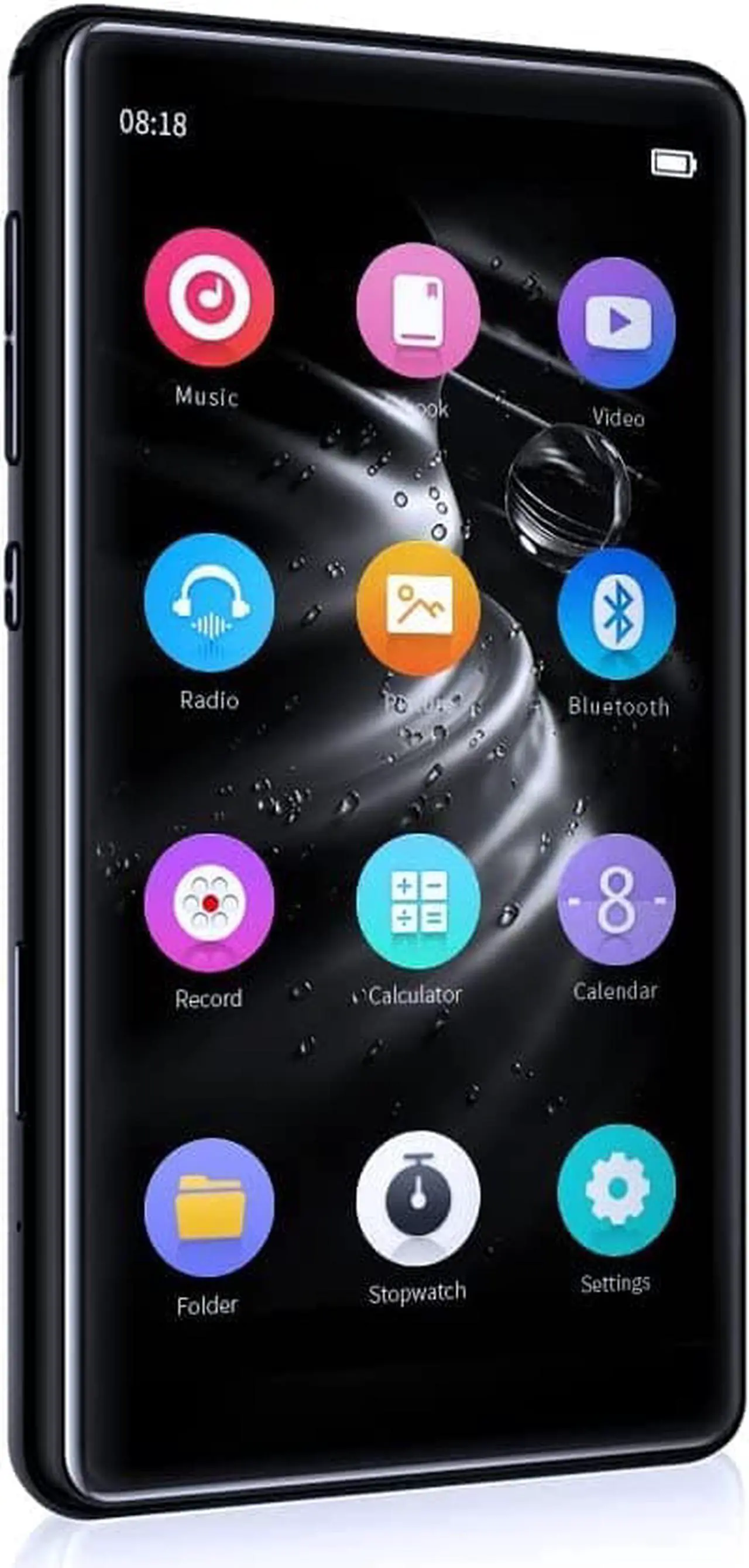 Main image of Mp3 Player with Bluetooth 5.0, 4.0" Touchscreen 16GB HD Video MP3 Mp4 Music Player with Speaker,Portable HiFi Sound with FM Radio, Voice Recorder, E-Book, Sport Pedometer,Support 128G TF Card