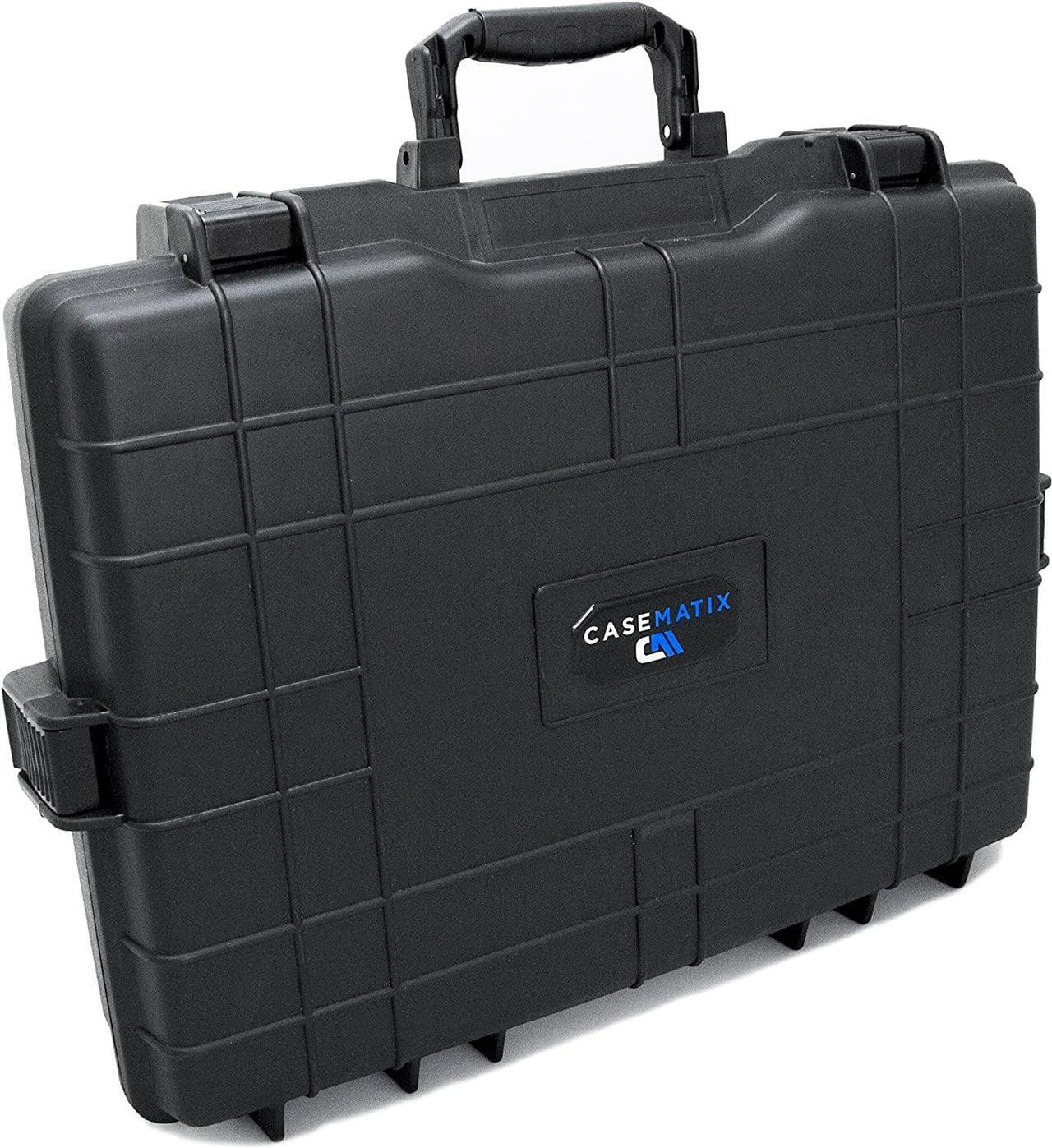 Alt view image 2 of 7 - Casematix Waterproof Laptop Hard Case for 15 - 17 inch Gaming Laptops and Accessories - Rugged Heavy Duty Laptop Case Compatible with 15.6 and 17.3 inch Gaming Laptops and Gaming Laptop Accessories