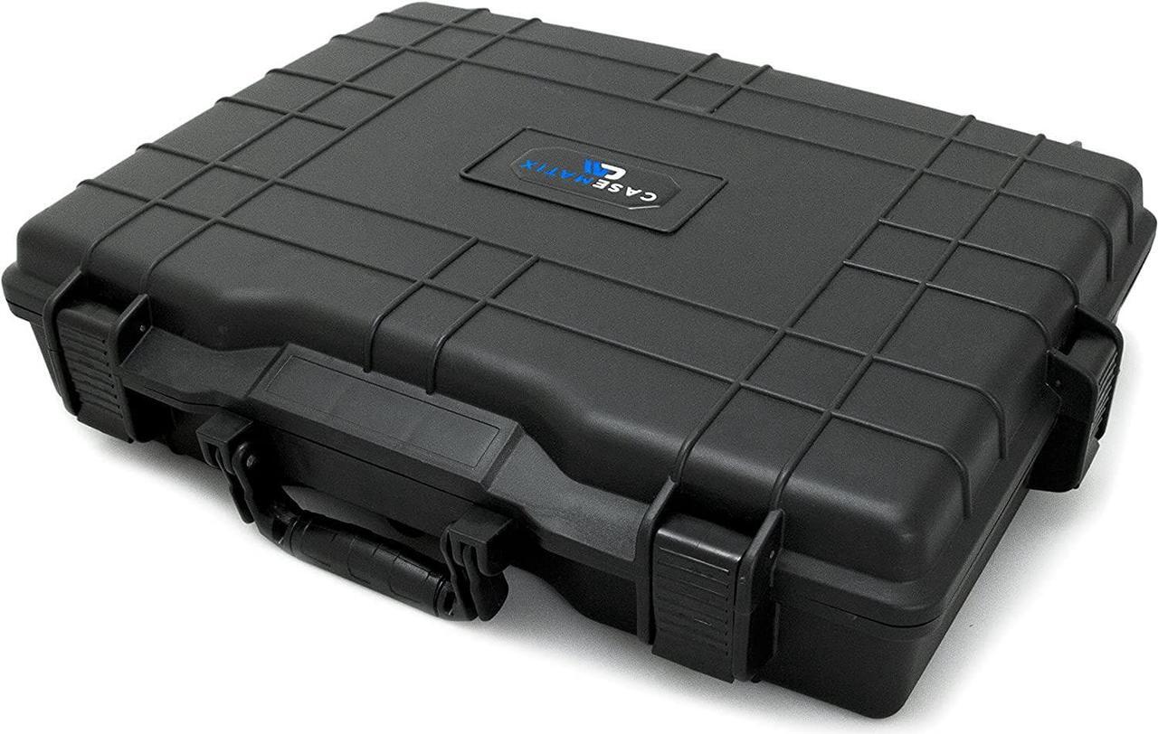 Alt view image 7 of 7 - Casematix Waterproof Laptop Hard Case for 15 - 17 inch Gaming Laptops and Accessories - Rugged Heavy Duty Laptop Case Compatible with 15.6 and 17.3 inch Gaming Laptops and Gaming Laptop Accessories