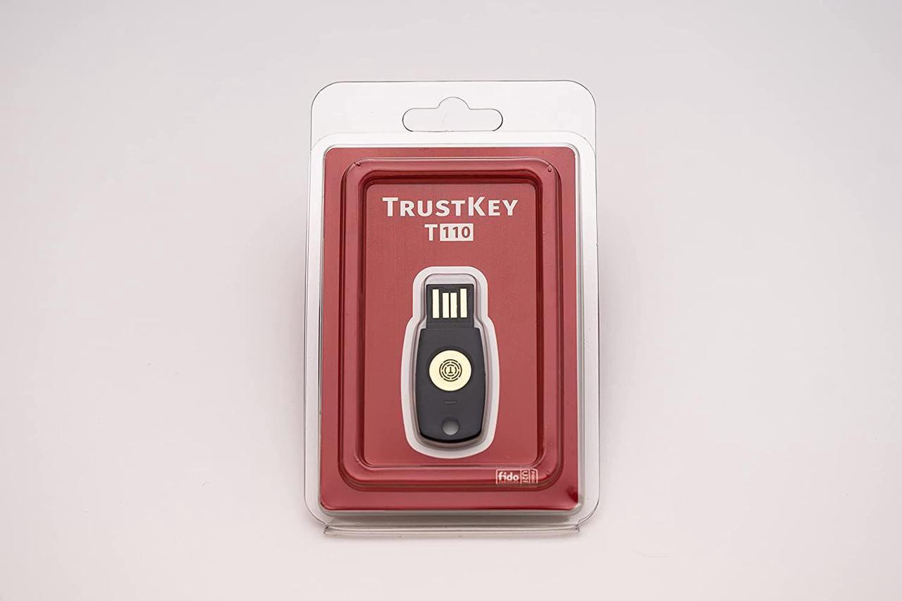 Alt view image 4 of 6 - FIDO Security Key T110 FIDO2 U2F Two Factor Authentication USB Key PIN+Touch (Non-Biometric) USB-A Type