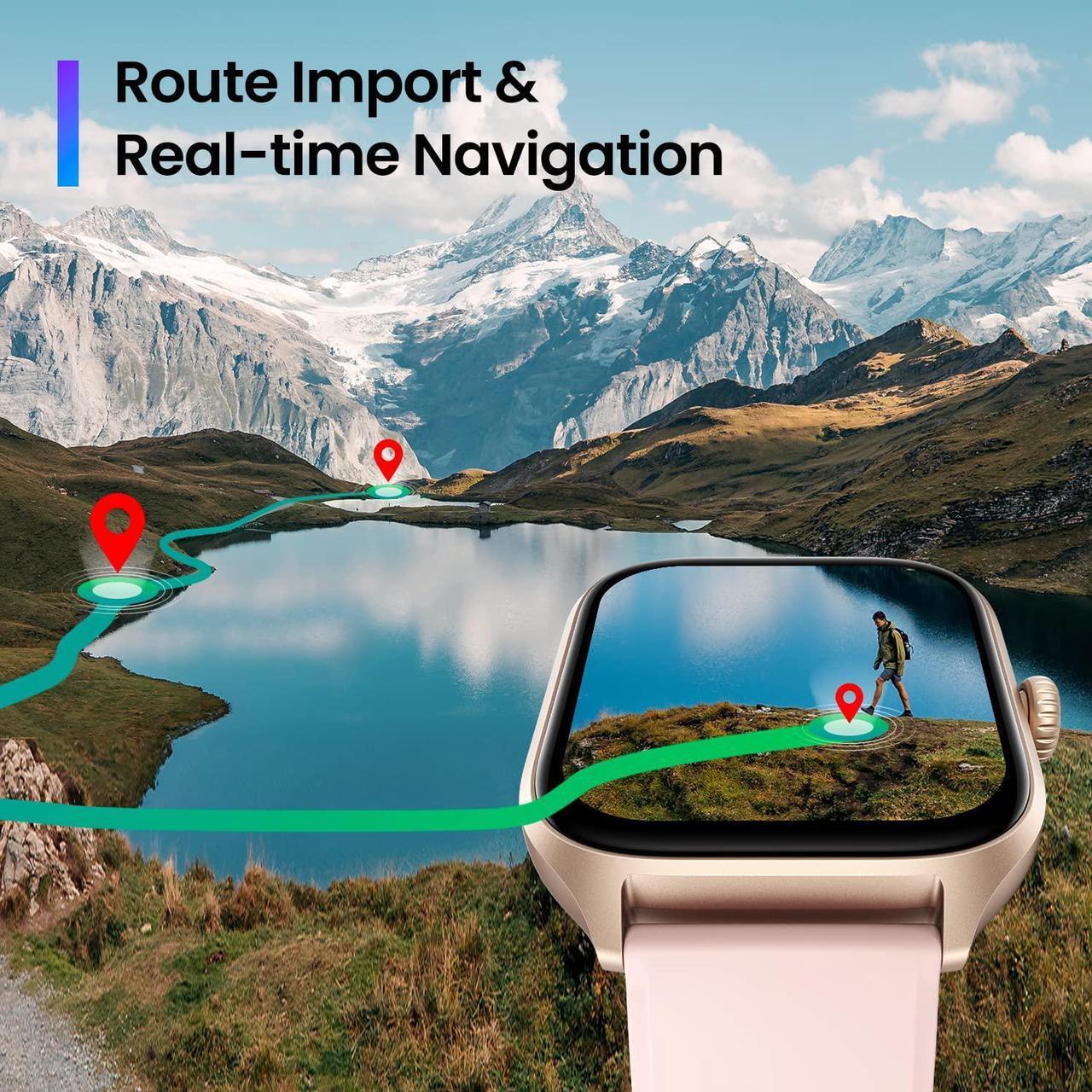 Alt view image 3 of 7 - Amazfit GTS 4 Smart Watch for Women, Dual-Band GPS, Alexa Built-in, Bluetooth Calls, 150+ Sports Modes, Heart Rate SPO Monitor, 1.75 AMOLED Display, Health Fitness Watch for Android iPhone, Pink