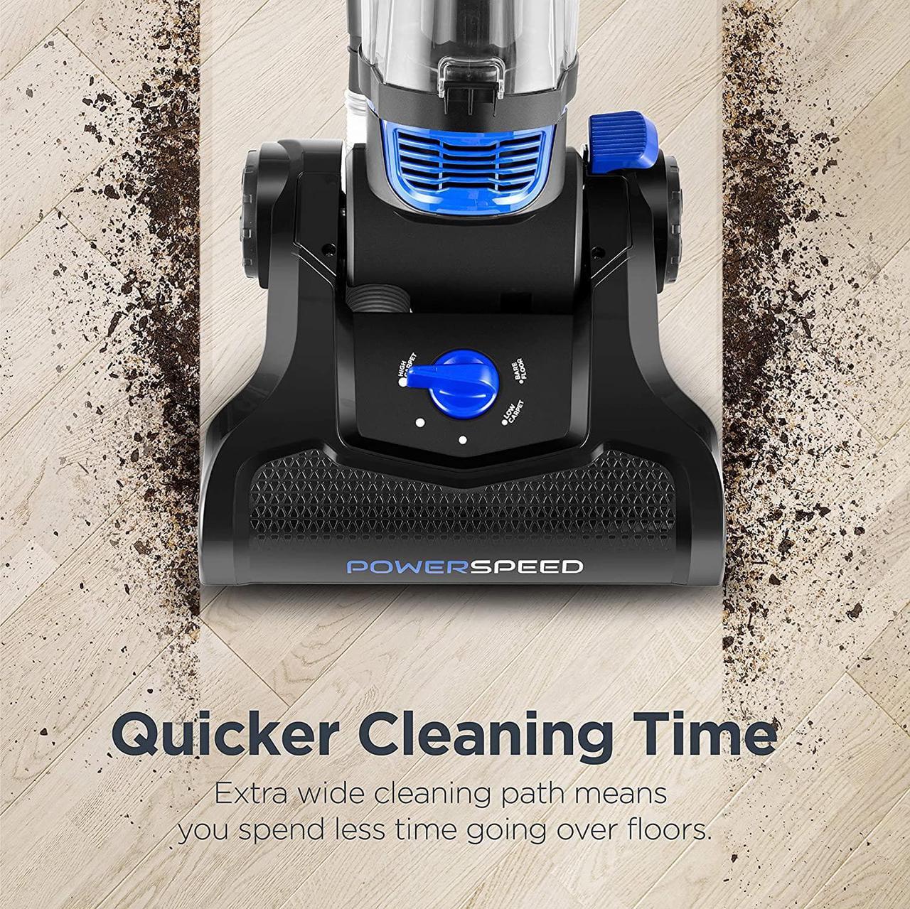Alt view image 3 of 7 - PowerSpeed Lightweight Powerful Pet Upright Vacuum Cleaner, for Carpet and Hard Floor, Suction with Upgrated Cyclone, New Model