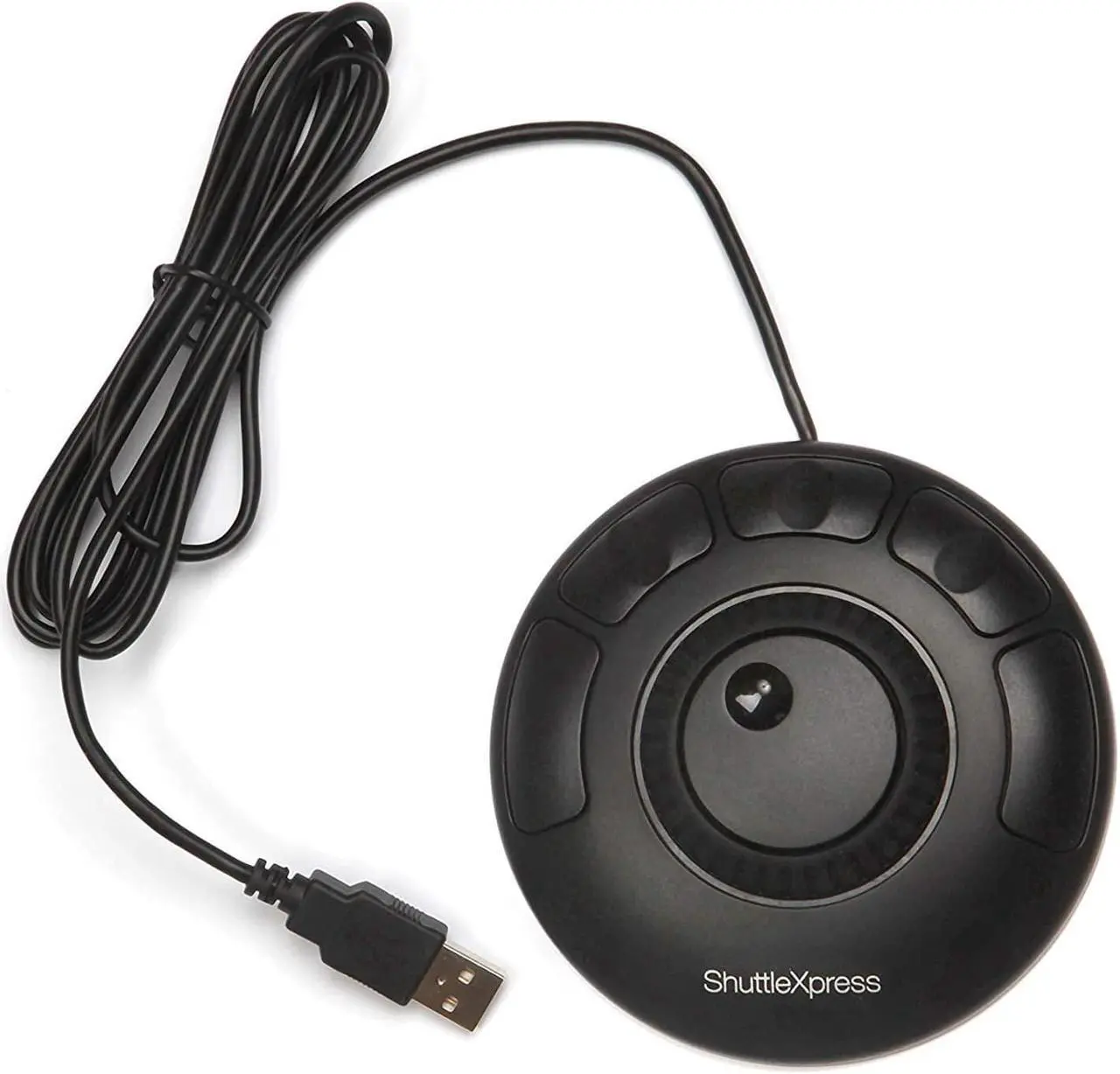 Alt view image 2 of 7 - Contour ShuttleXpress NLE Multimedia Controller with 5 Programmable Buttons - Mac and Windows Compatible Bundle with Blucoil Mini USB Type-A Hub with 4 USB Ports, and 5-Pack of Reusable Cable Ties