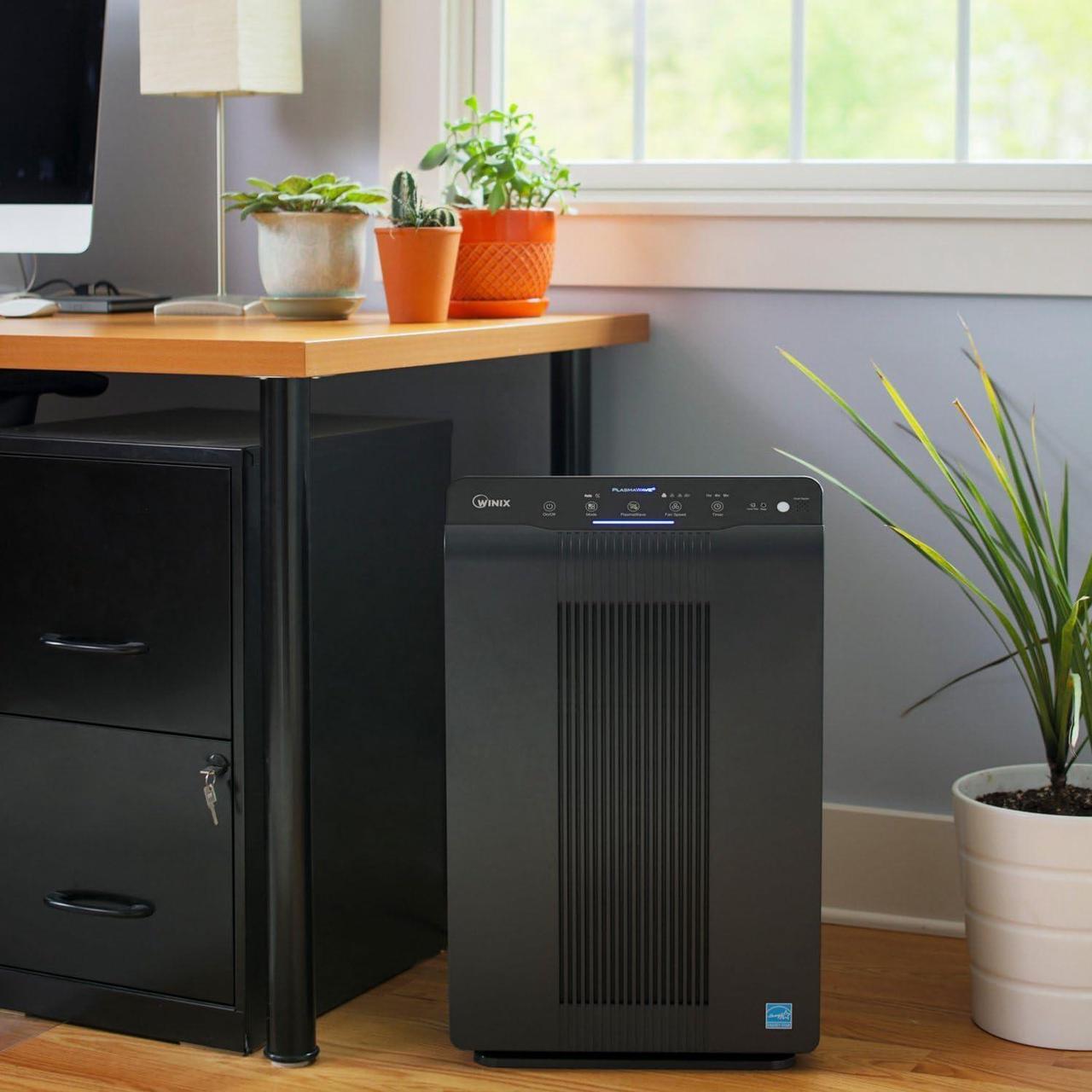 Alt view image 7 of 7 - Winix 5500-2 Air Purifier with True HEPA, PlasmaWave and Odor Reducing Washable AOC Carbon Filter Medium , Charcoal Gray