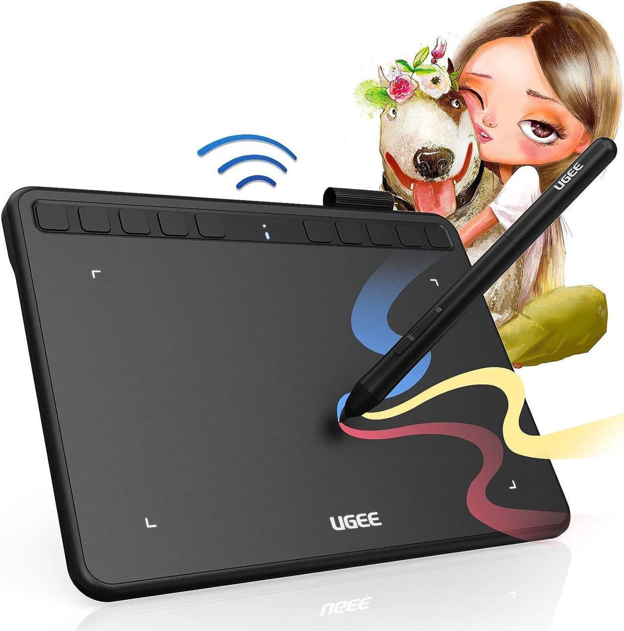 Main image of UGEE 6.5x4 Inch Wireless Drawing Tablet,Portable Digital Drawing Art Pad with Pen 8192 Levels Battery-Free Stylus,Bluetooth Computer Graphic Tablet Compatible for Mac, Windows Linux PC and Android