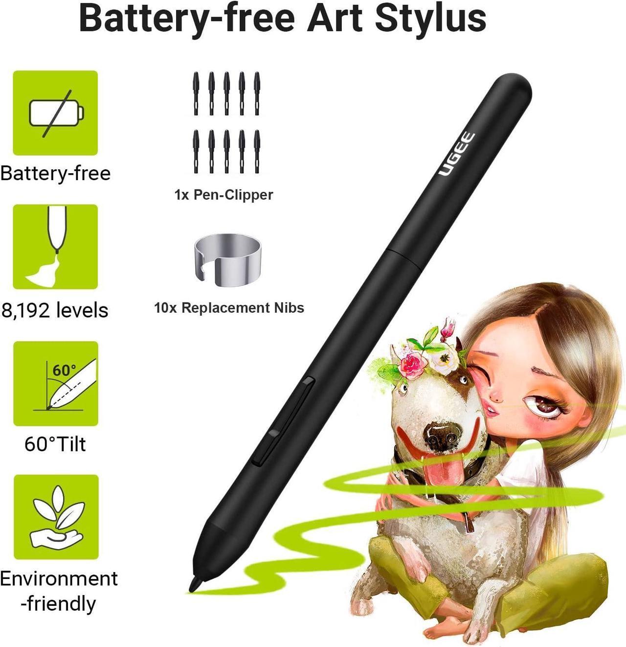 Alt view image 5 of 7 - UGEE 6.5x4 Inch Wireless Drawing Tablet,Portable Digital Drawing Art Pad with Pen 8192 Levels Battery-Free Stylus,Bluetooth Computer Graphic Tablet Compatible for Mac, Windows Linux PC and Android