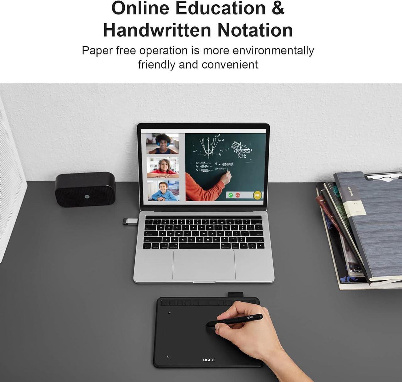 Alt view image 7 of 7 - UGEE 6.5x4 Inch Wireless Drawing Tablet,Portable Digital Drawing Art Pad with Pen 8192 Levels Battery-Free Stylus,Bluetooth Computer Graphic Tablet Compatible for Mac, Windows Linux PC and Android