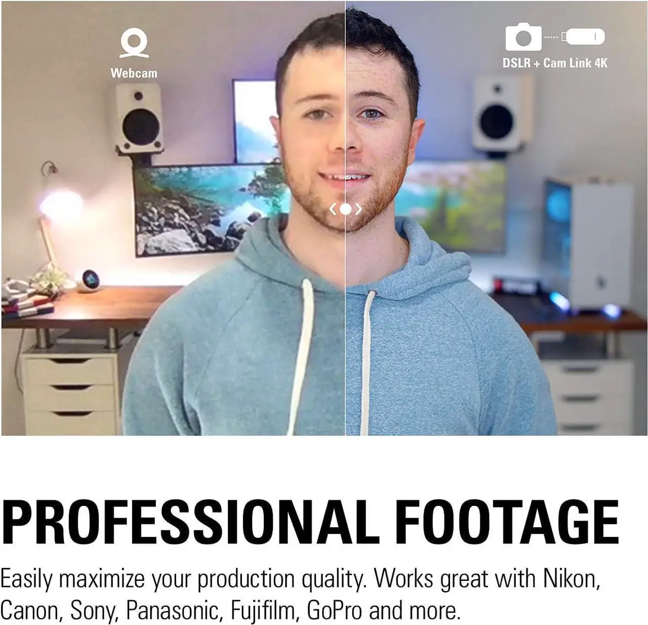 Alt view image 5 of 7 - Elgato Cam Link 4K, External Camera Capture Card, Stream and Record with DSLR, Camcorder, ActionCam as Webcam in 1080p60, 4K30 for Video Conferencing, Home Office, Gaming, on OBS, Zoom, Teams, PC/Mac