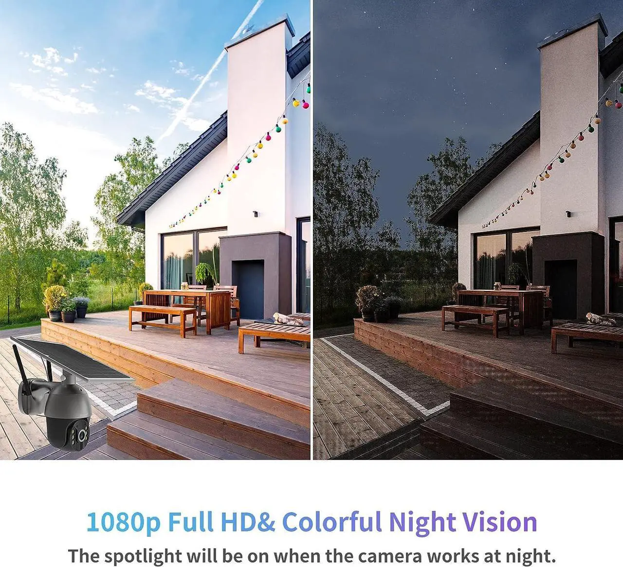 Alt view image 6 of 6 - SOLIOM S600 3G/4G LTE Outdoor Solar Powered Cellular Security Camera Wireless,Pan Tilt 360°View Spotlight,1080p Night Vision,2 Way Talk,PIR Motion Sensor,No WiFi,US Version