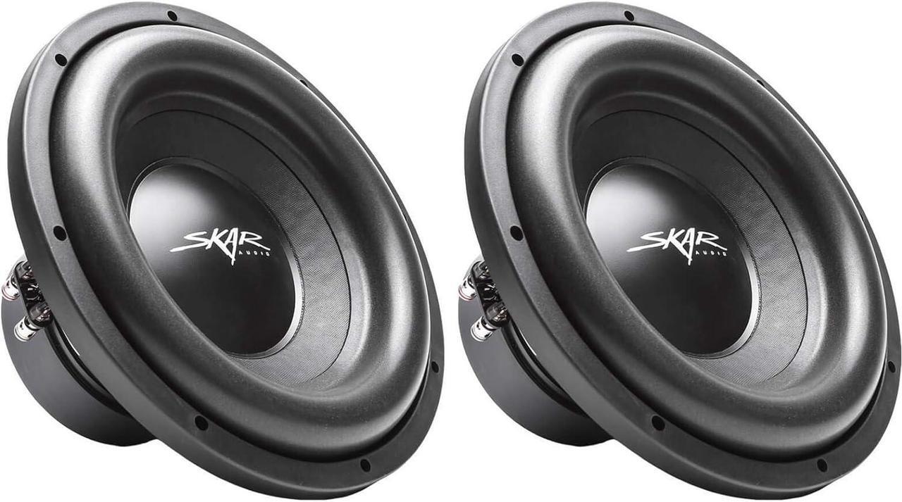 Main image of (2) Skar Audio SDR-12 D4 12" 1200W Max Power Dual 4 Ohm Car Subwoofers, Pair of 2