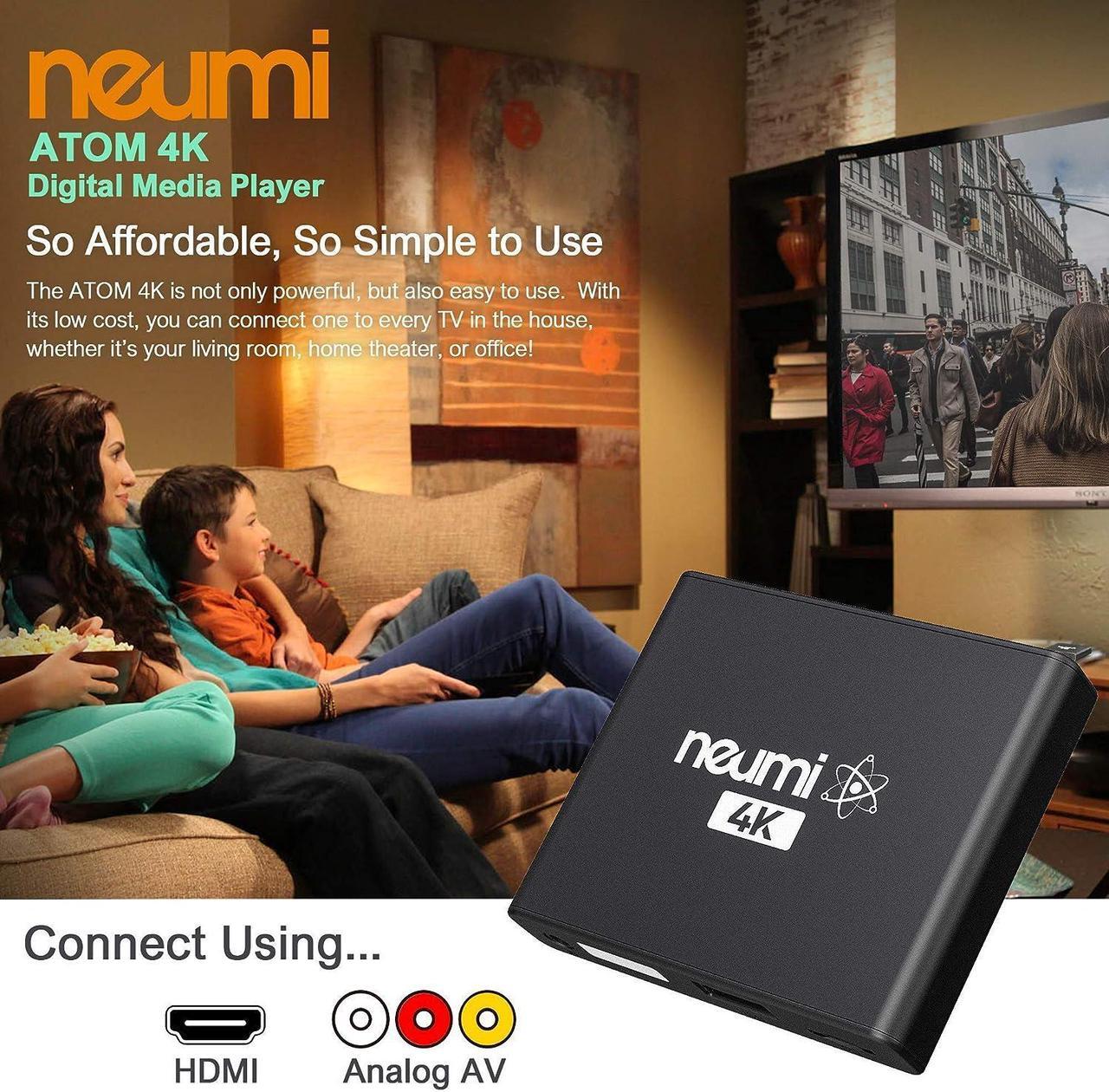 Alt view image 3 of 7 - 4K Ultra-HD Digital Media Player for USB Drives and SD Cards - Plays 4K/UHD 60fps Videos, HEVC/H.265, HDMI and Analog AV, Automatic Playback and Looping Capability