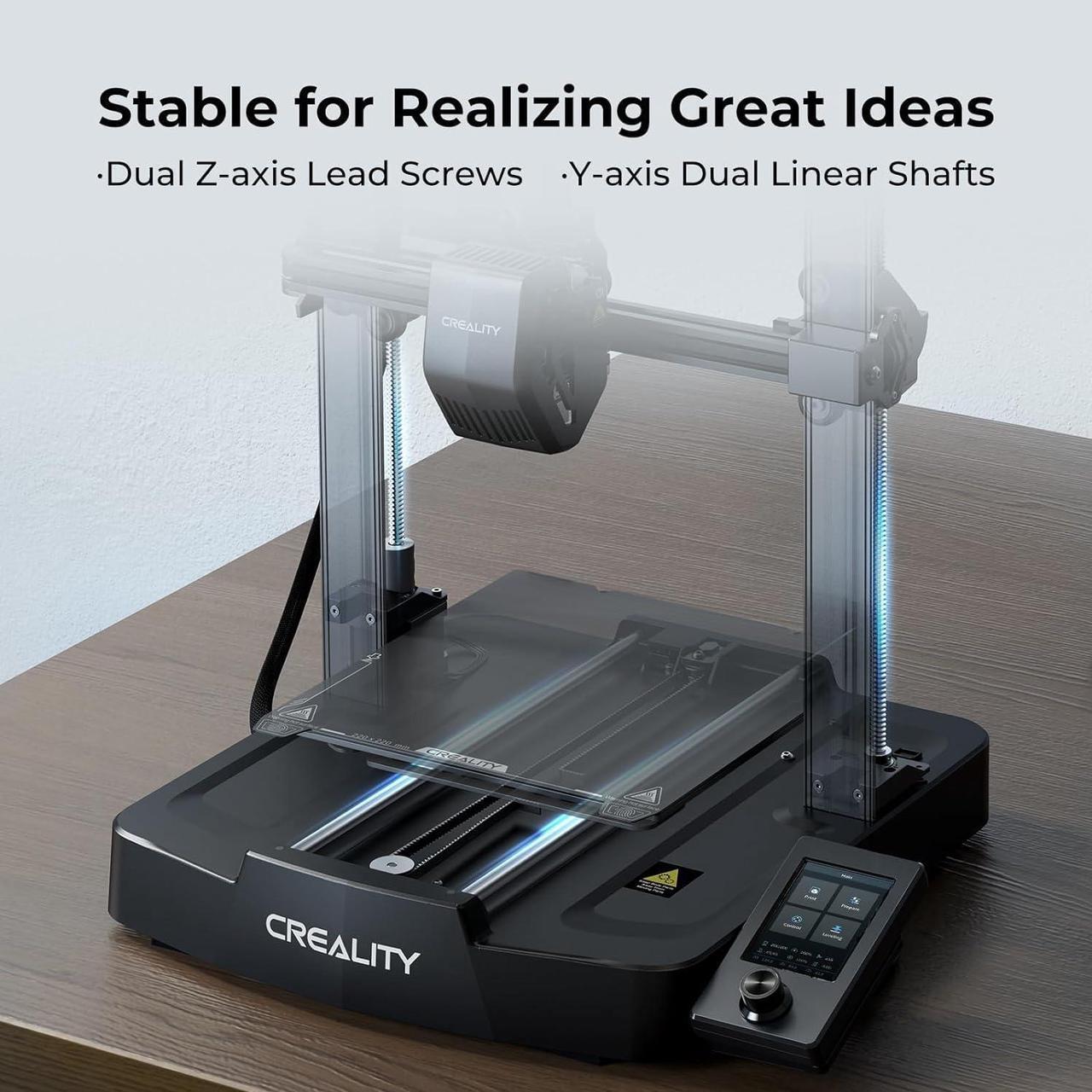 Alt view image 5 of 7 - Creality Ender 3 V3 SE 3D Printer, 250mm/s Faster Printing Speed CR Touch Auto Leveling Sprite Direct Extruder Dual Z-Axis Auto Filament Loading Ender 3D Printer Print Size 8.66x8.66x9.84 inch