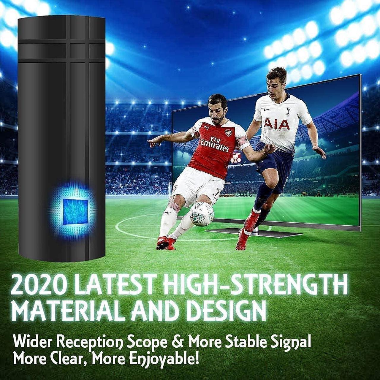 Alt view image 2 of 6 - 2024 Upgrade TV Antenna Indoor Outdoor, 850+ Miles Range Amplified Digital HD Antenna for Smart TV and All Older TV - 36ft HD Cable - Support 4K 8K 1080p and Other Resolutions