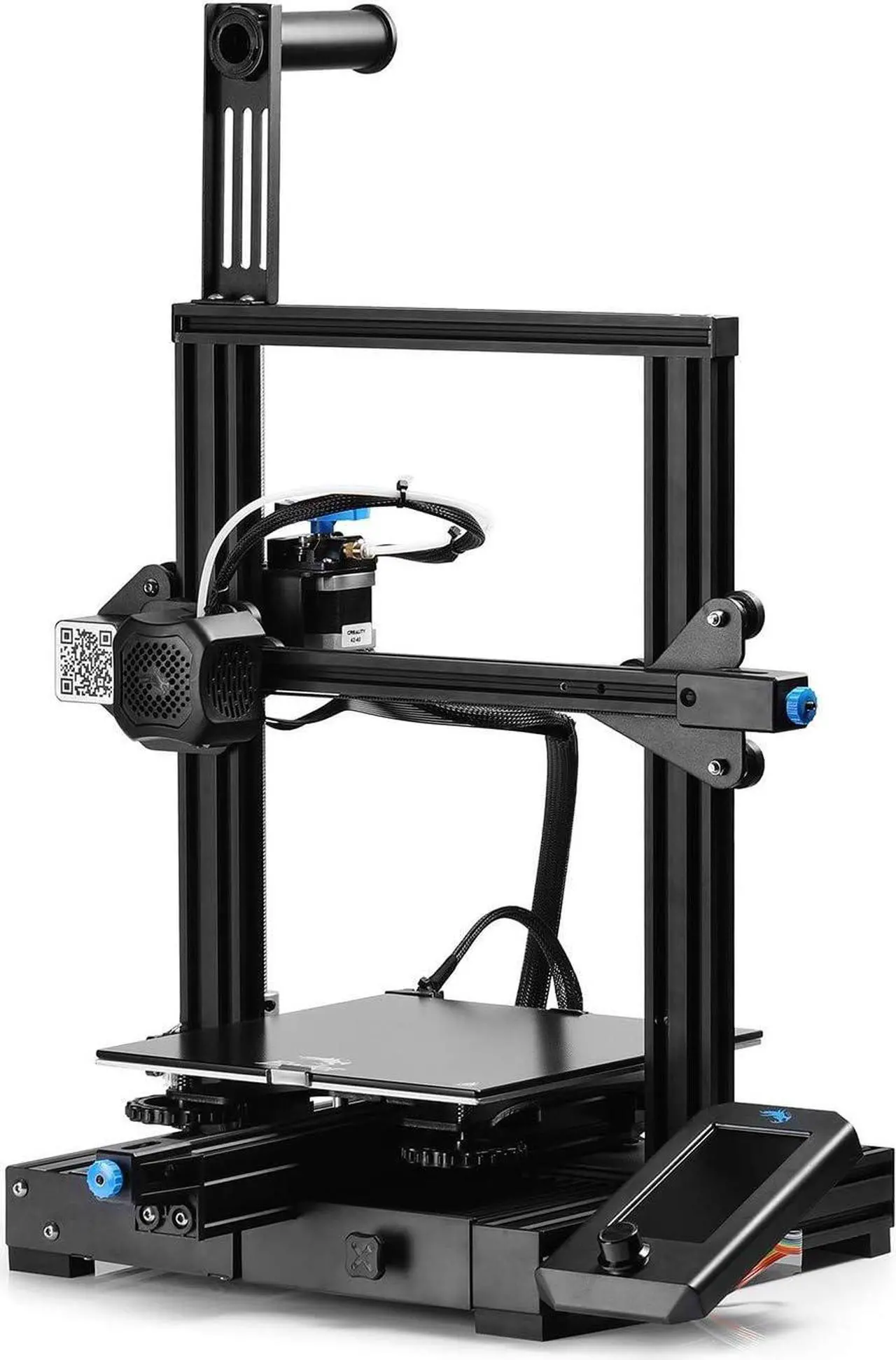 Alt view image 2 of 7 - Official Creality Ender 3 V2 3D Printer, Upgraded Ender 3 3D Printer with Carborundum Glass Bed, Silent Motherboard and MeanWell Power Supply, Build Volume 220 x 220 x 250 mm