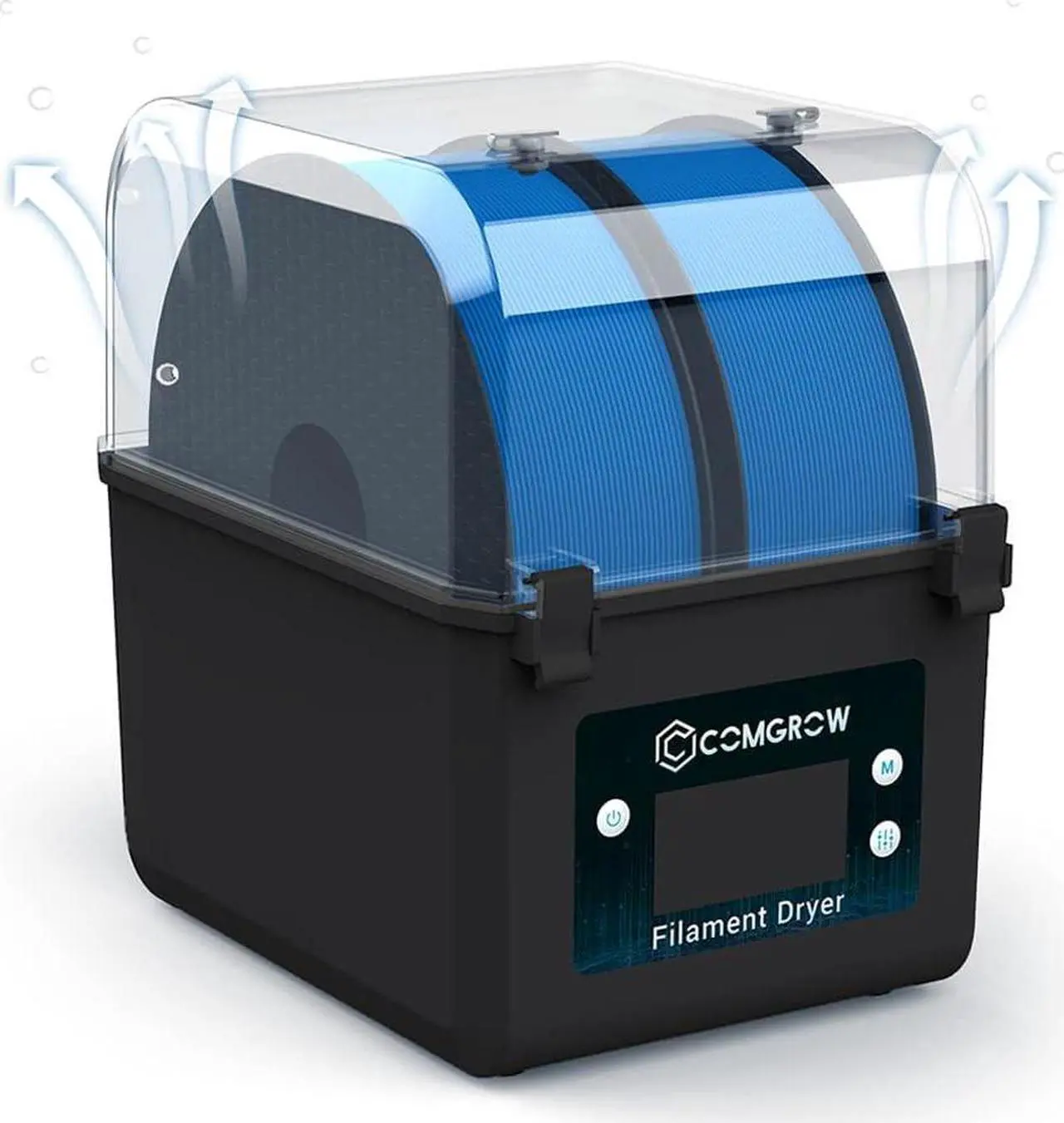 Main image of Comgrow Filament Dryer, Upgraded Filament Dry Box, Large-Capacity 3D Filament Dehydrator for 2KG Filament, Compatible with 1.75mm, 2.85mm Filament and PLA PETG TPU ABS Material