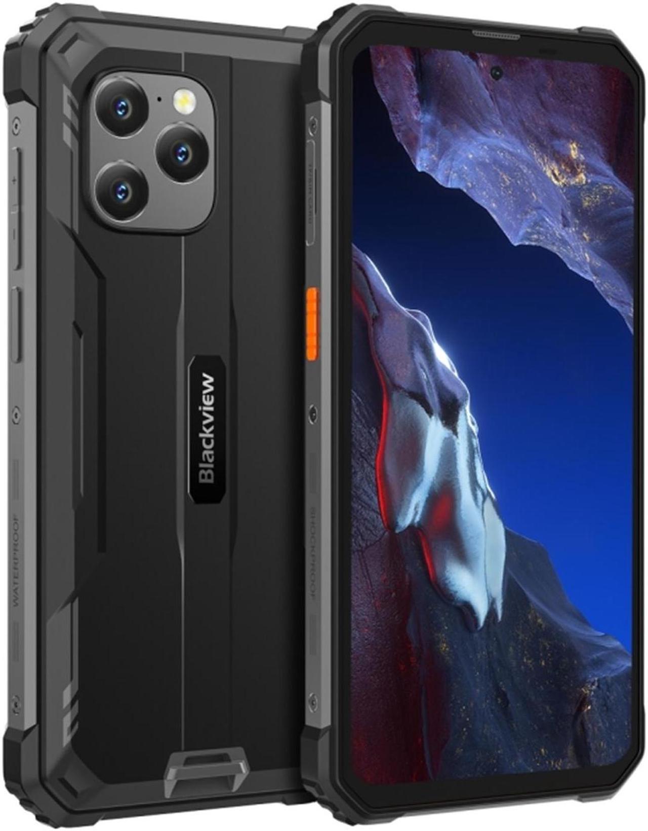 Blackview Rugged Smartphone Unlocked,  BV8900 Pro  Rugged Phone, 16GB+256GB(up to 1TB), Android 13, 10000mAh 33W Fast Charge, 6.5 2.4K Display, 64MP Camara, NFC