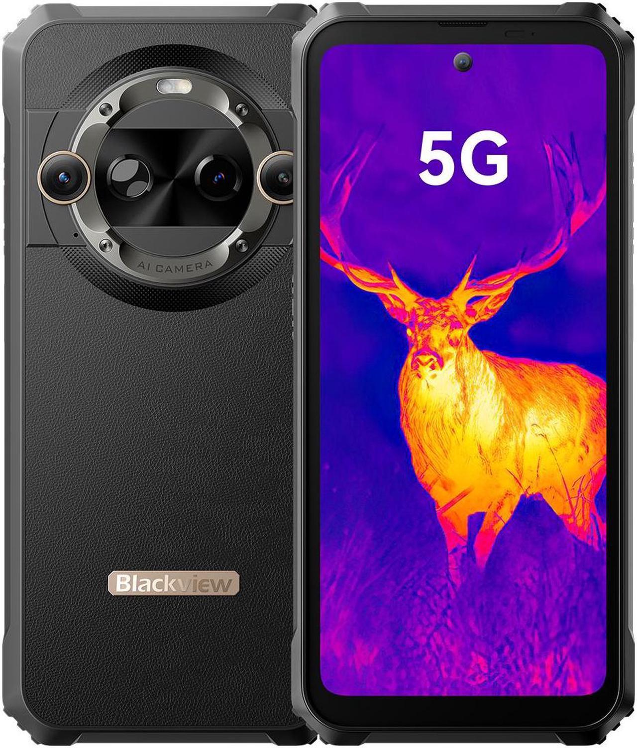 Blackview BL9000 Pro 5G Rugged Smartphone Unlocked (FLIR Thermal Imaging Camera), 36GB +512GB, Android 14, 50MP+50MP Camera, 120Hz 6.78"FHD+, Dual 5G SIM Rugged Phones, IP68/IP69K, 120W/NFC/WiFi 6/GPS