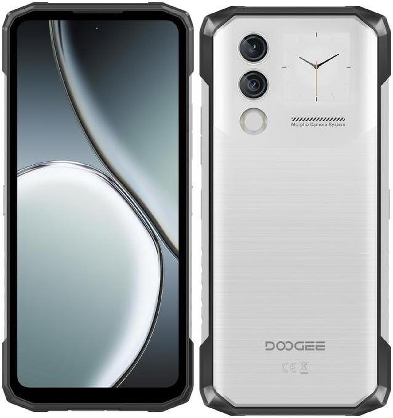 DOOGEE Blade 10 Max, 20GB+256GB Global Version Rugged Phone, 6.56-inch + 1.54-inch Android 14 Spreadtrum T606 octa-core, network: 4G, OTG, NFC White