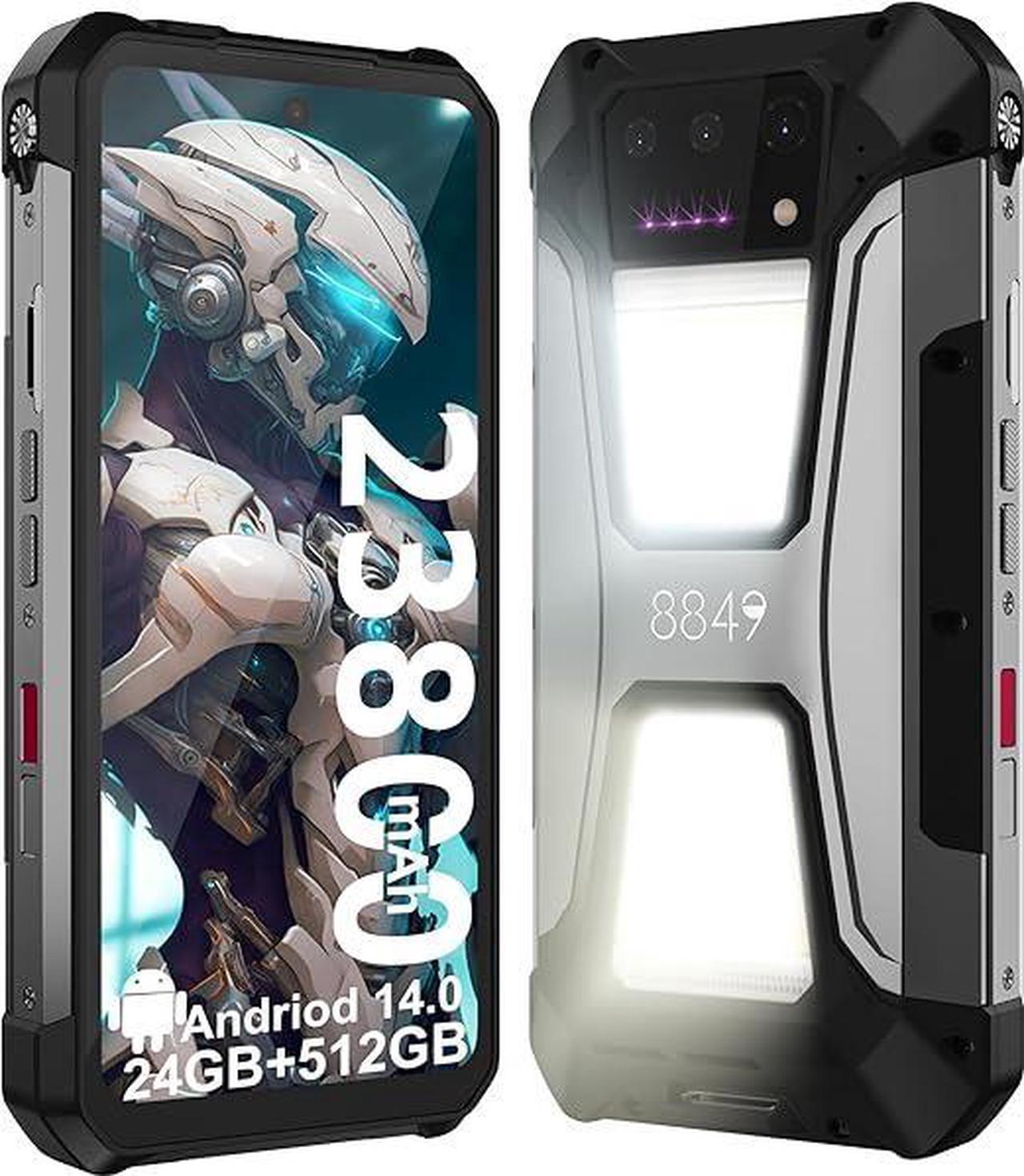 Main image of 8849 Tank 2 Pro Rugged Smartphone Unlocked, 24+512GB/1TB Android 14 Rugged Cell Phone with Projector, 6.79 4G Waterproof Mobile Phones 23800mAh, Fingerprint/Dual Sim/OTG/GPS/Face ID