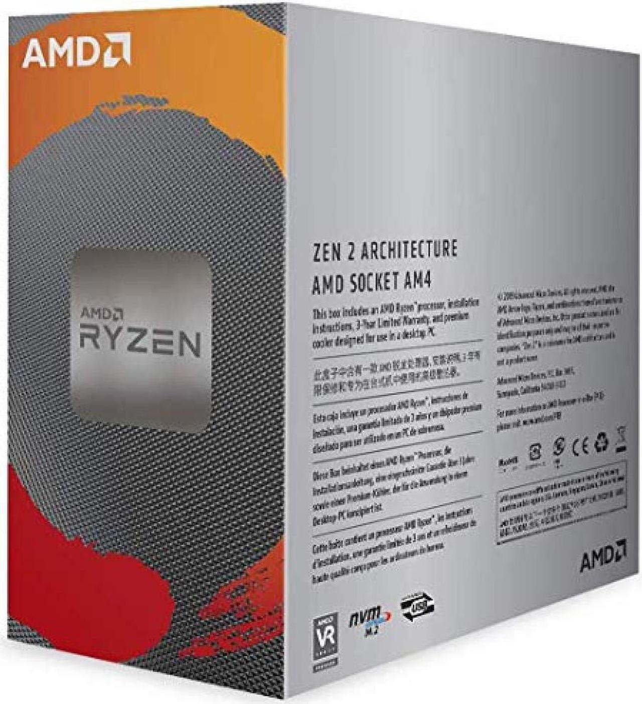 Alt view image 4 of 6 - AMD Ryzen 5 3500 Desktop Processor 100-100000050BOX 3.60GHz Socket-AM4 65W with Wraith Stealth Cooler