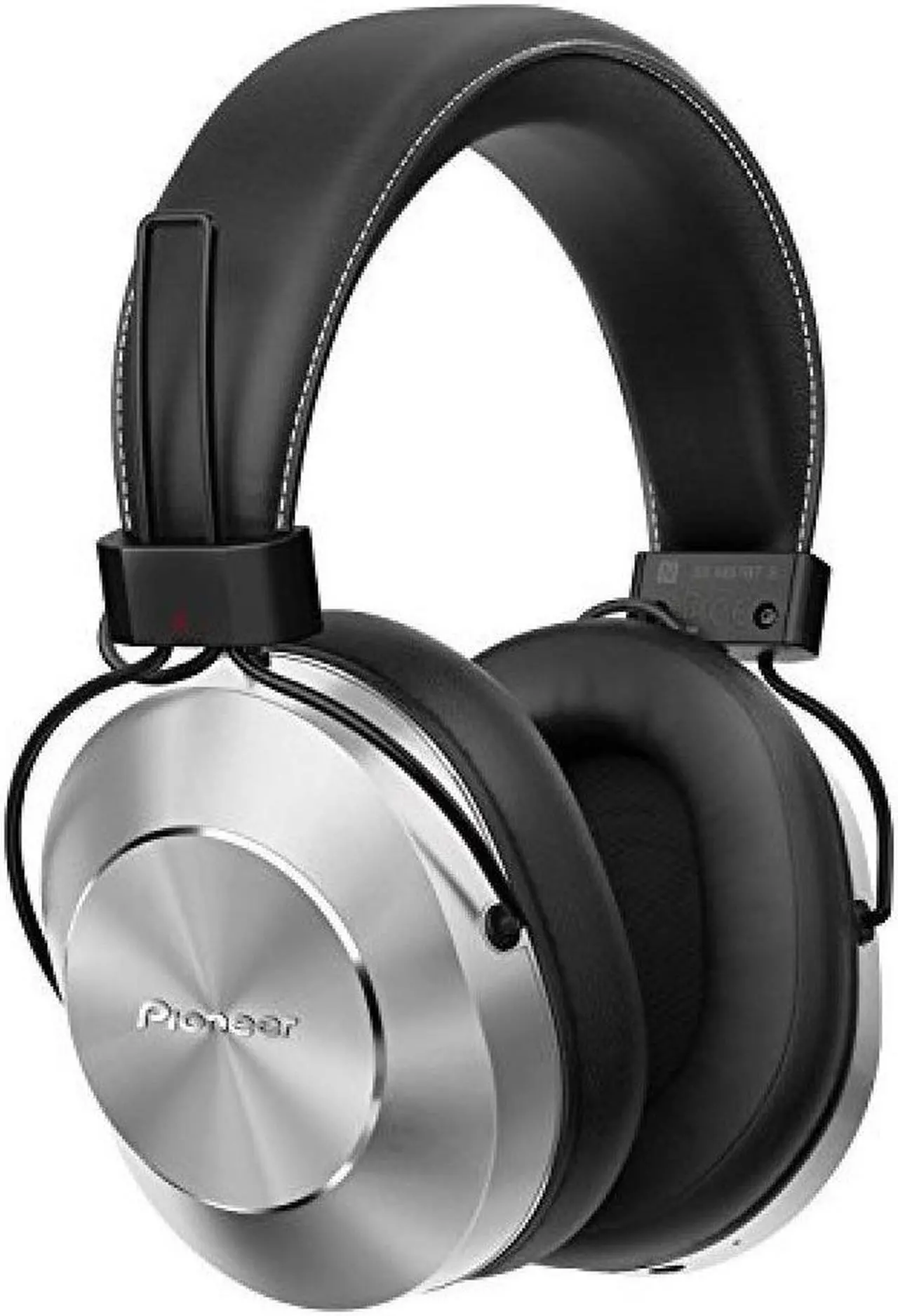 Alt view image 17 of 20 - Pioneer Bluetooth 3.0 and Hi-Res Audio Over Ear Wireless/Wired Stereo Headphone with Built-In Mic, 12 Hours Battery, Pair 8 Devices, 40mm Drivers, 1.2m Cable, 9 Hz to 22 kHz, Silver (SE-MS7BT-S)