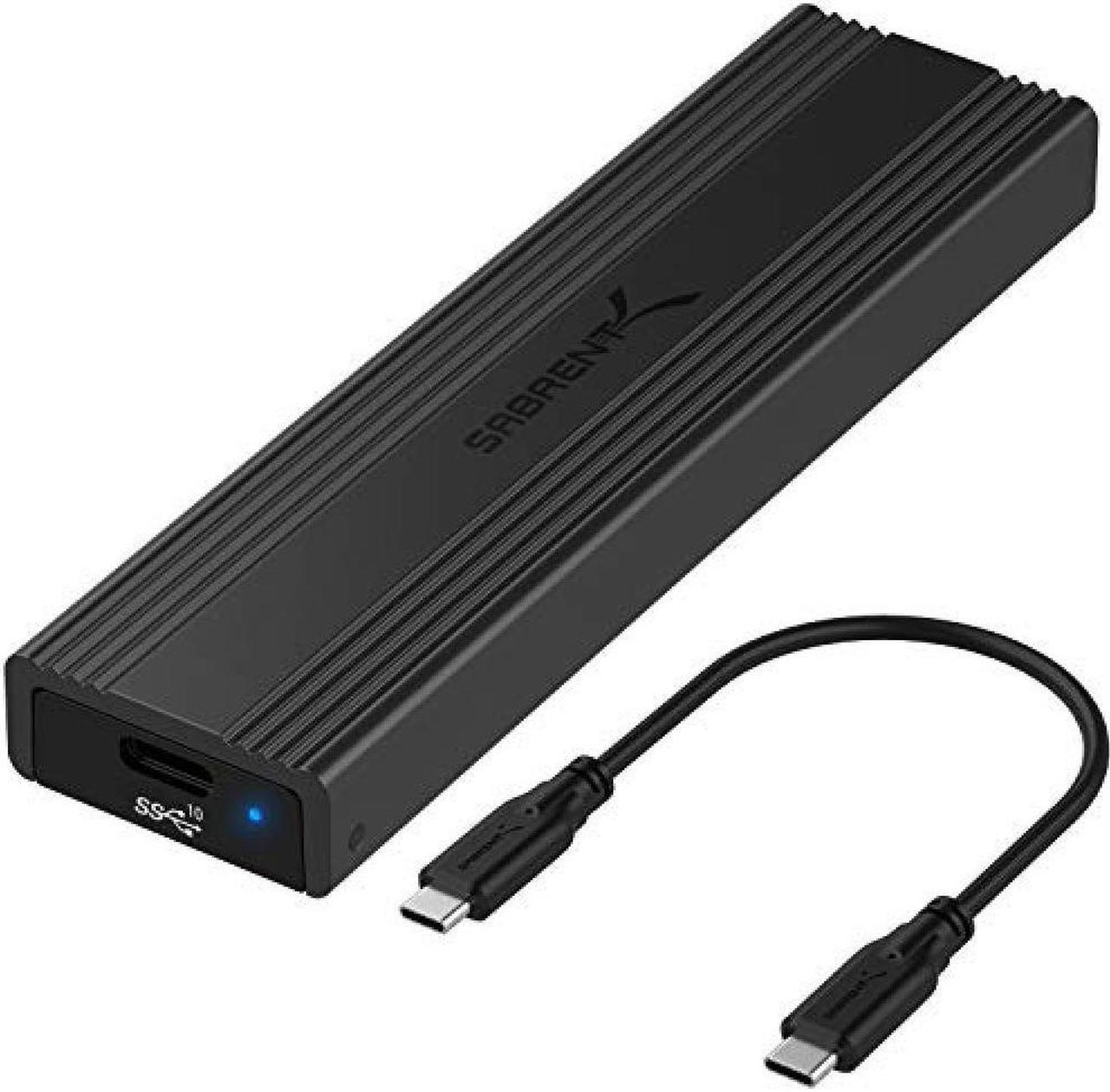 Alt view image 16 of 20 - SABRENT USB 3.2 Type-C Tool-Free Enclosure for M.2 PCIe NVMe and SATA SSDs (EC-SNVE)