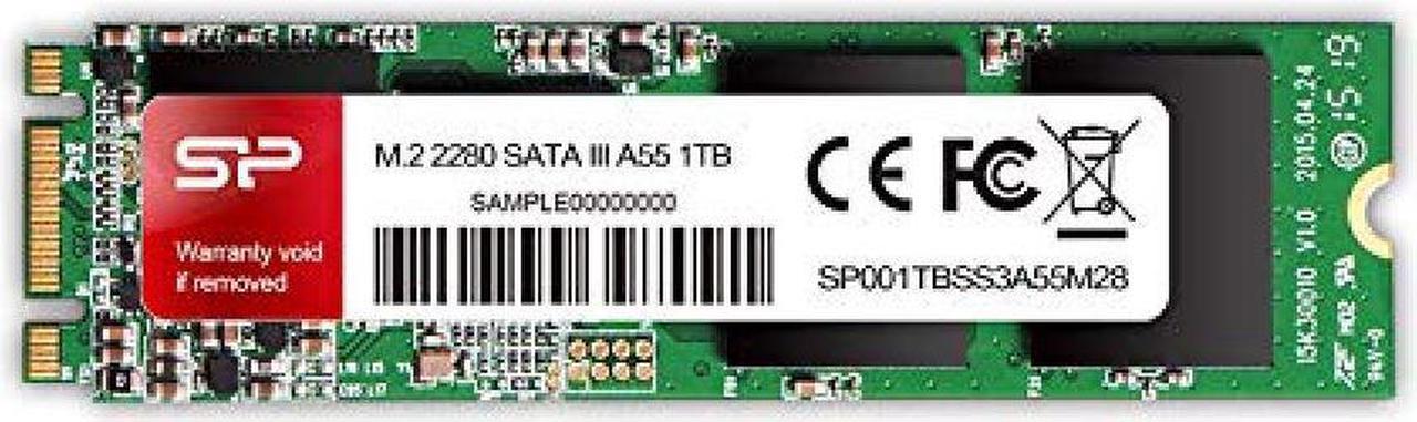 Silicon power SSD M.2 1TB 2280 SATA III 3D TLC NAND adoption 6Gbps SP001TBSS3A55M28