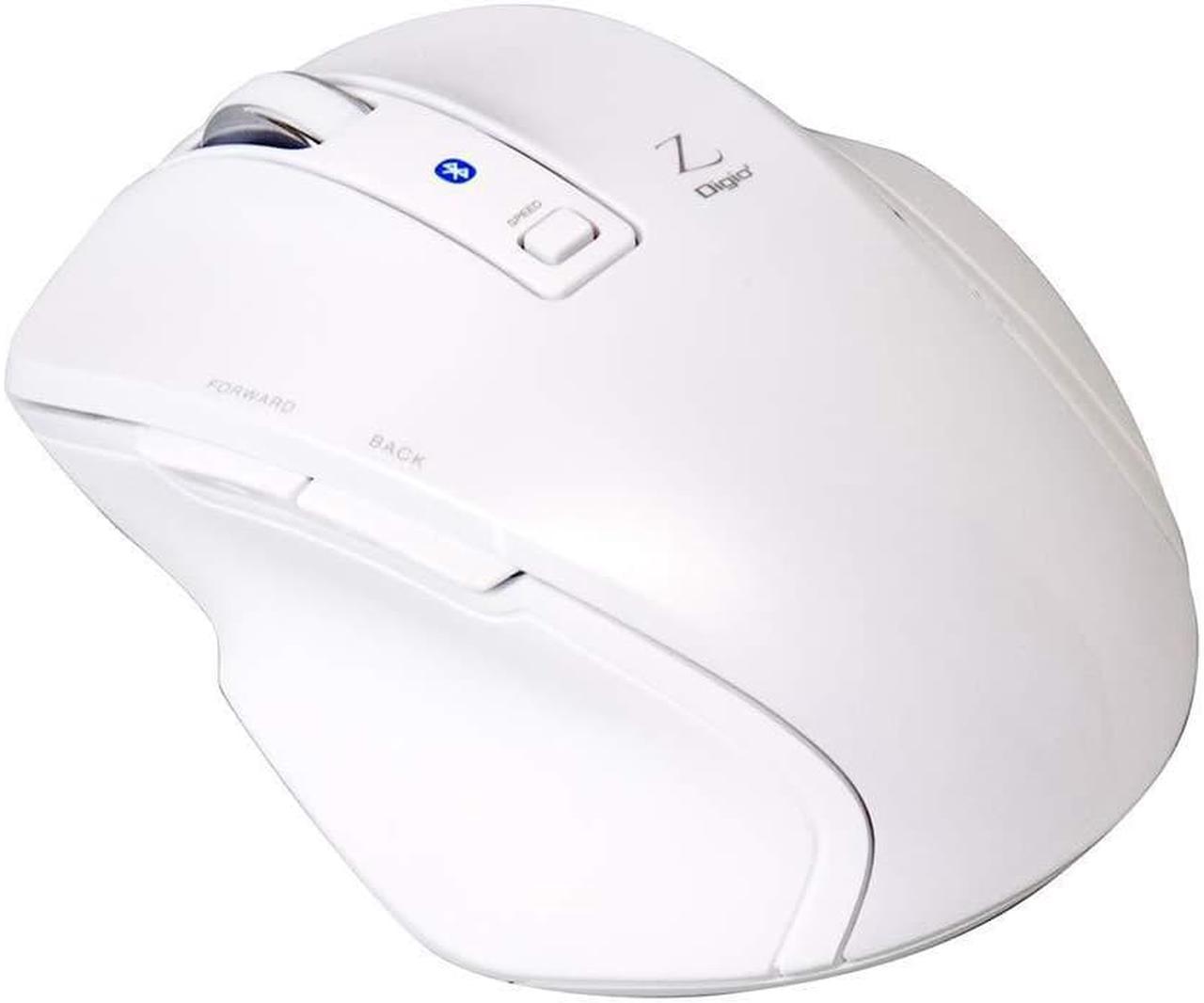 Nakabayashi Digio2 Ultimate shape Bluetooth mouse 5 button Blue LED S size white Z8324