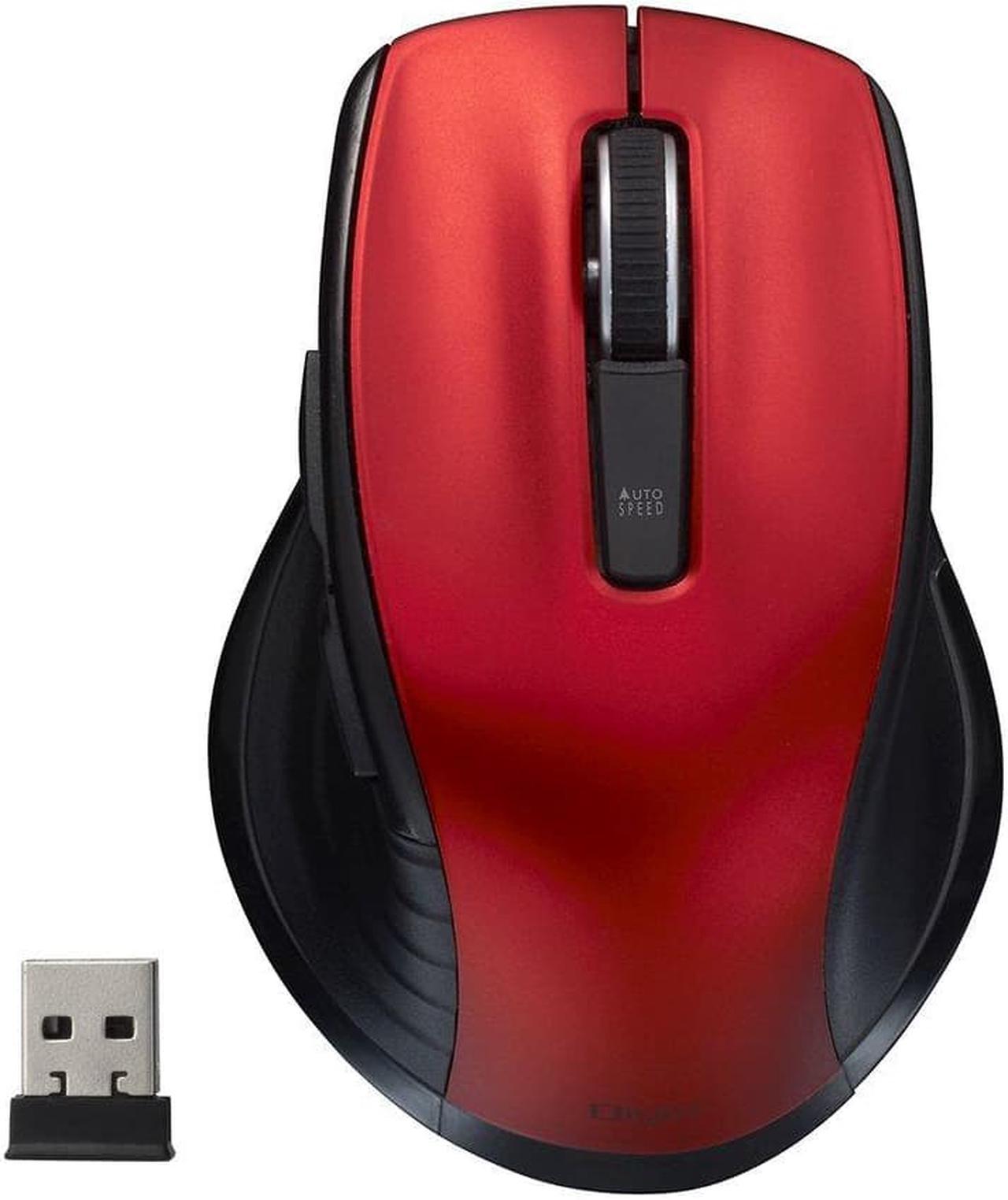 Digio2 5 Button Blue LED Mouse Wireless Quiet Red Z8405