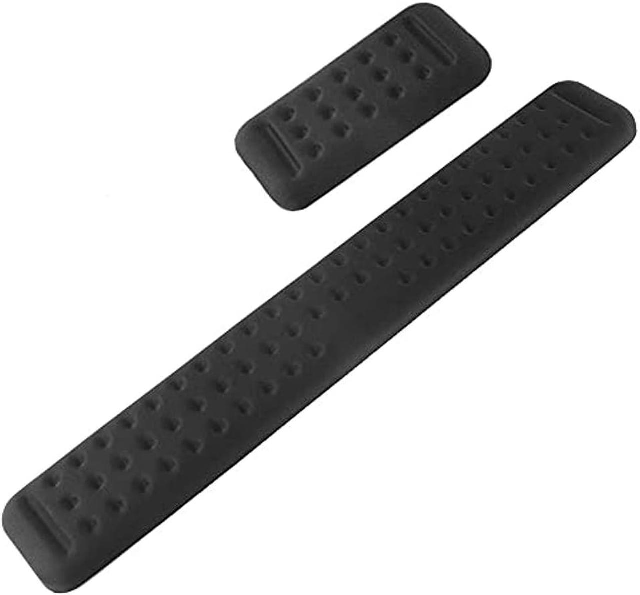 Keyboard wrist rest and mouse wrist rest Hand rest Palm rest Wrist cushion Arm rest Memory foam material Ergonomics Elbow rest PC / Laptop / Office wrist pad (2-piece set / length 44 + 13 cm)