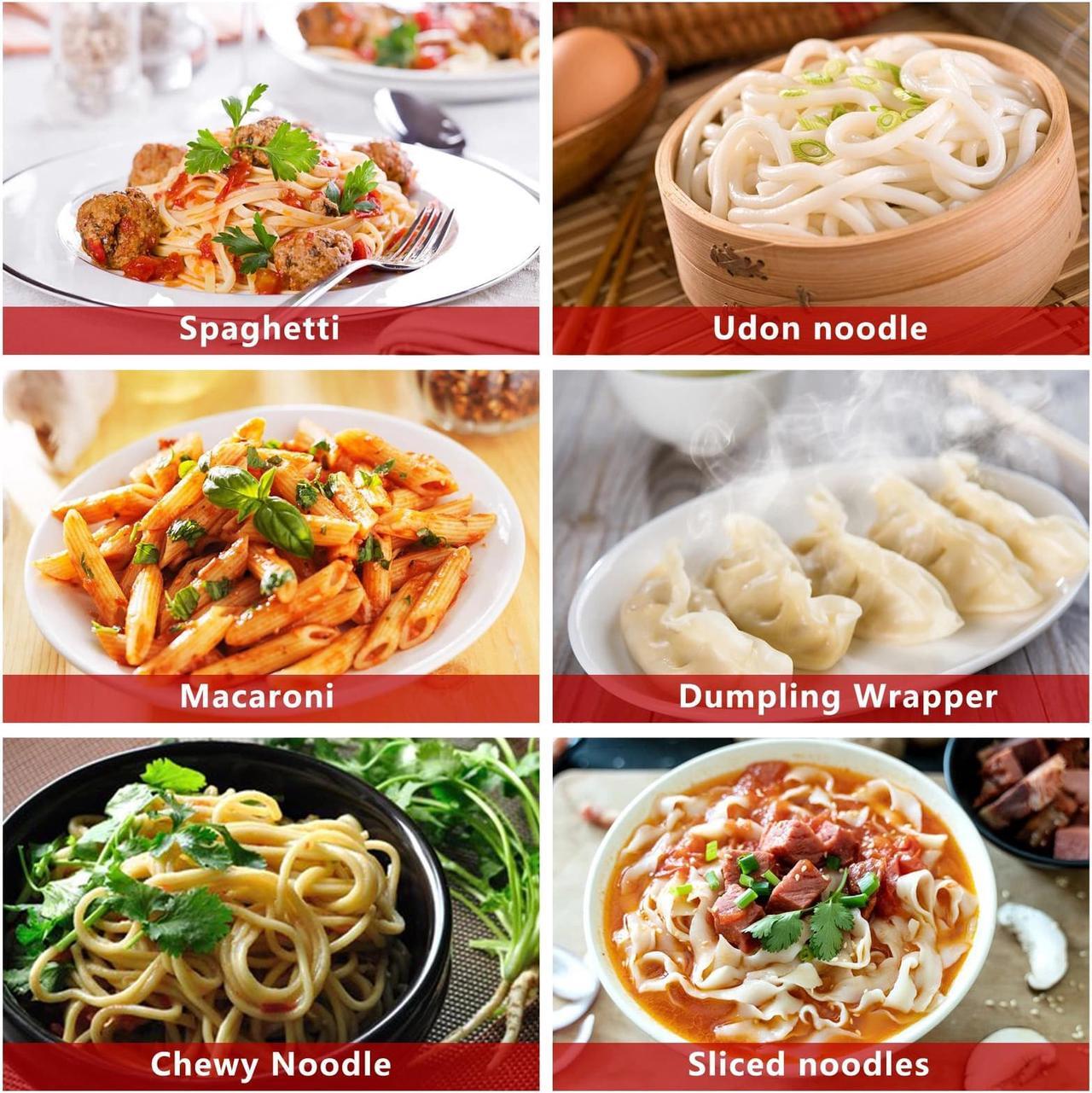 Alt view image 5 of 6 - Electric Pasta Maker Machine;  Automatic Noodle maker with 12 Pasta Shapes for Home Kitchen Use