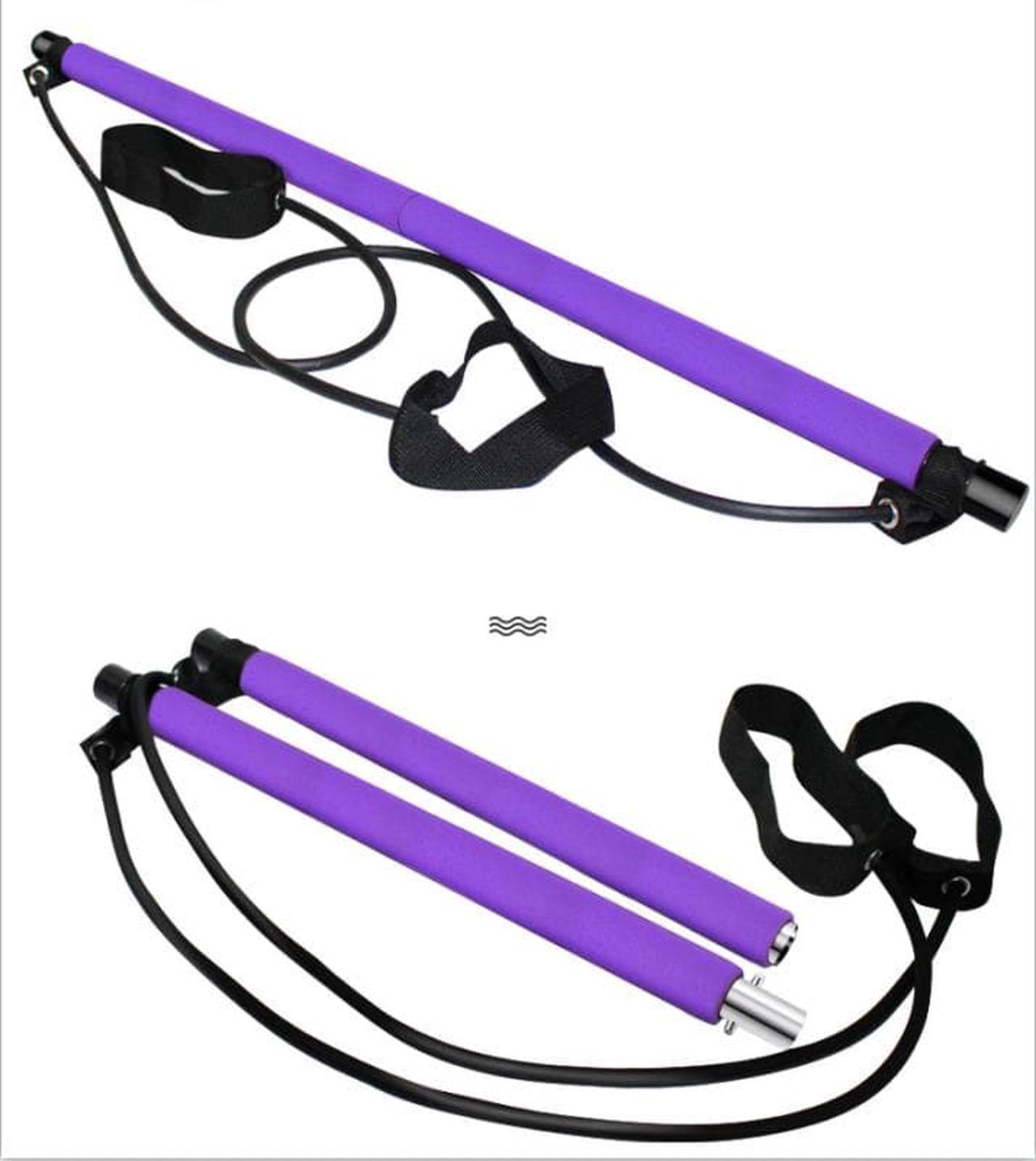 Alt view image 2 of 4 - Yoga apparatus Pilates bar fitness exercise household female foot pedal thin weight puller elastic belt weight loss pull rope