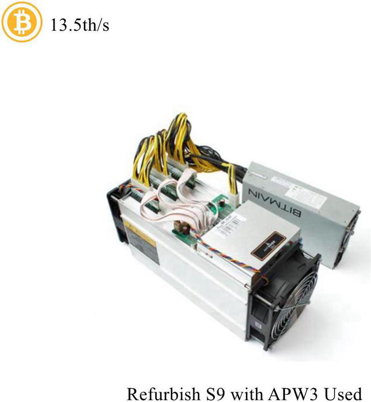 Antminer S9 13.5TH/s Bitcoin Mining Machine with APW3++ Power Supply