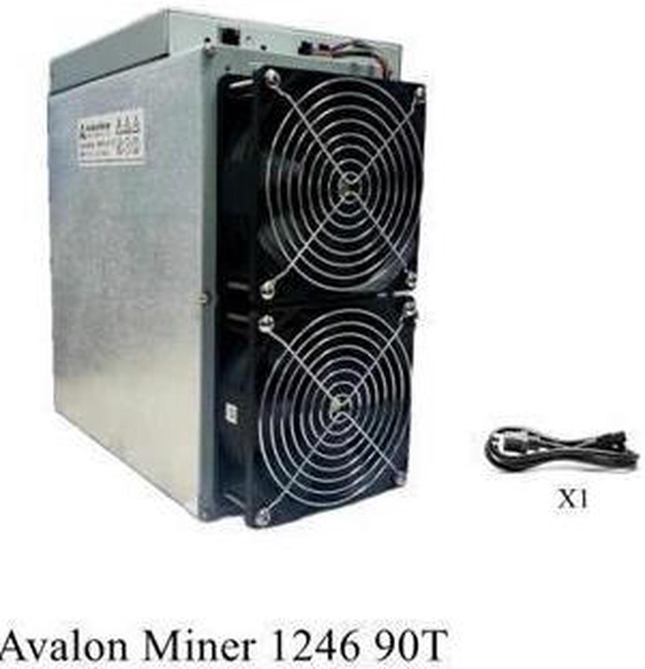 Blockchain Bitcoin ASIC miner Canaan Avalonminer 1246 90Th/s 3420W PSU Included