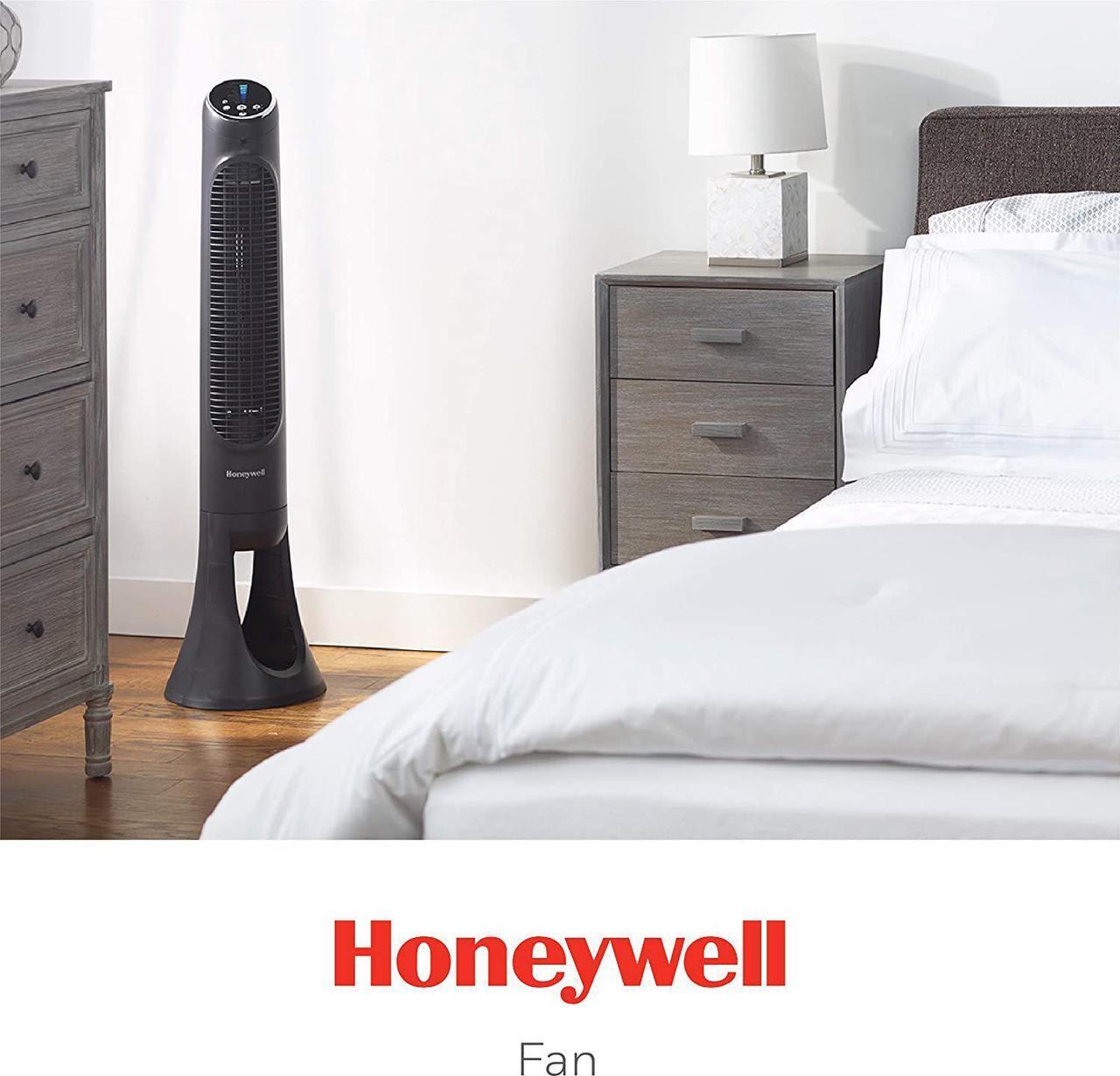 Alt view image 14 of 20 - Honeywell QuietSet 8-Speed Whole-Room Tower Fan 10W x 40H Black HYF290B