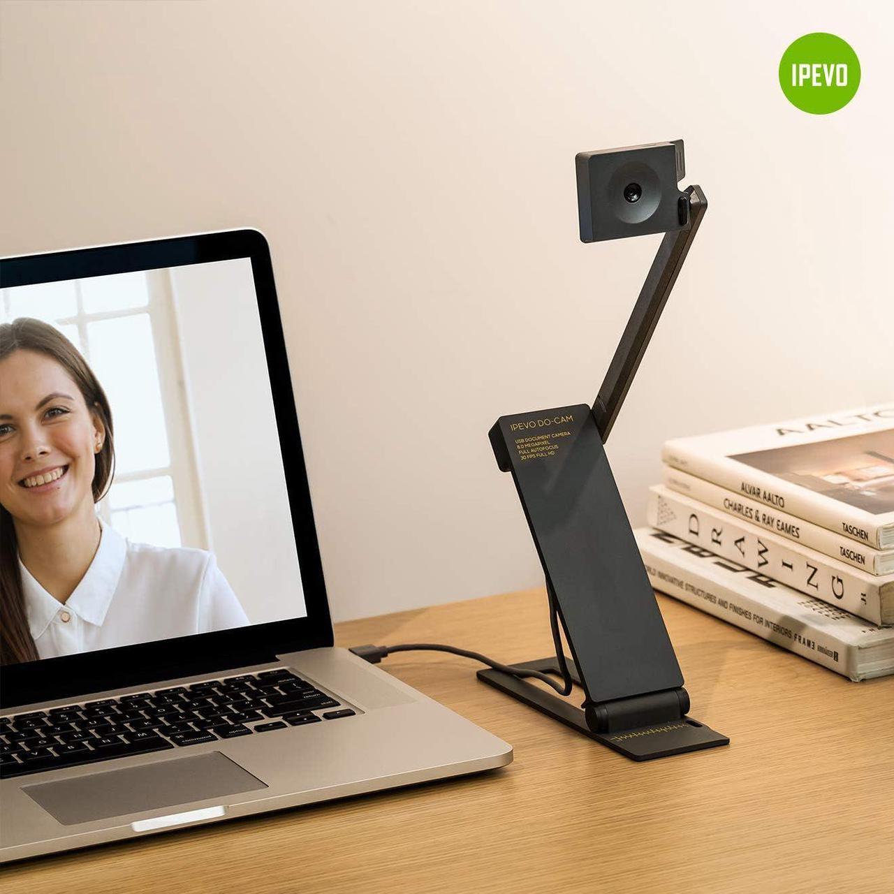 Alt view image 6 of 7 - IPEVO DO-CAM Portable & Compact Ultra HD 8MP USB Camera for Professional Visual Presentations and Communication  Real-time Image Capture, Webcam for Conference Call, Distance Learning, Remote Work