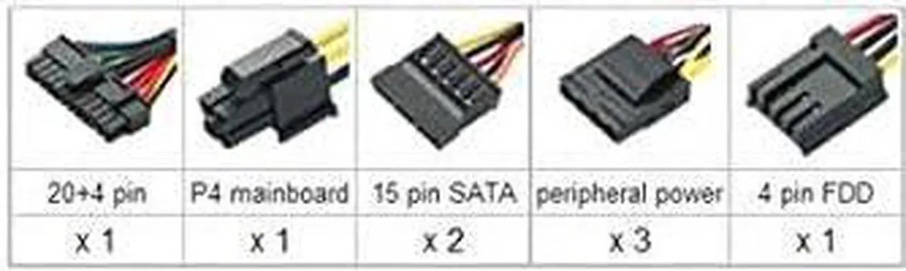 Alt view image 2 of 2 - Coolmax I-500 500W ATX 12V V2.0 Power Supply(not compatible with PCI-E)