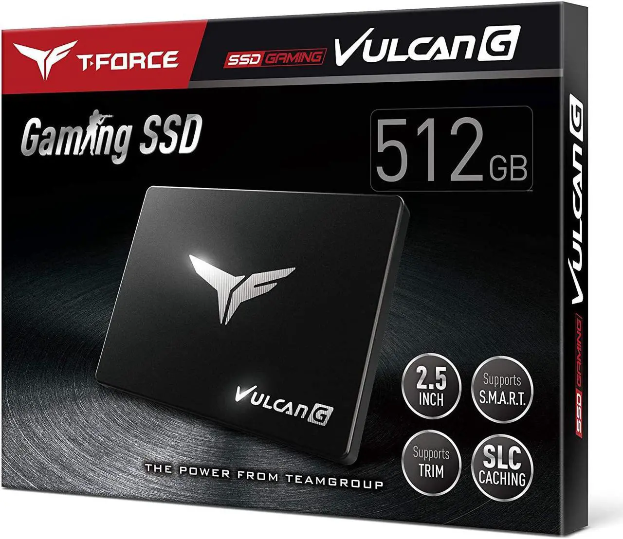 Alt view image 8 of 10 - Team Group T-FORCE VULCAN G 2.5" 1TB SATA III 3D NAND Internal Solid State Drive (SSD) T253TG001T3C301