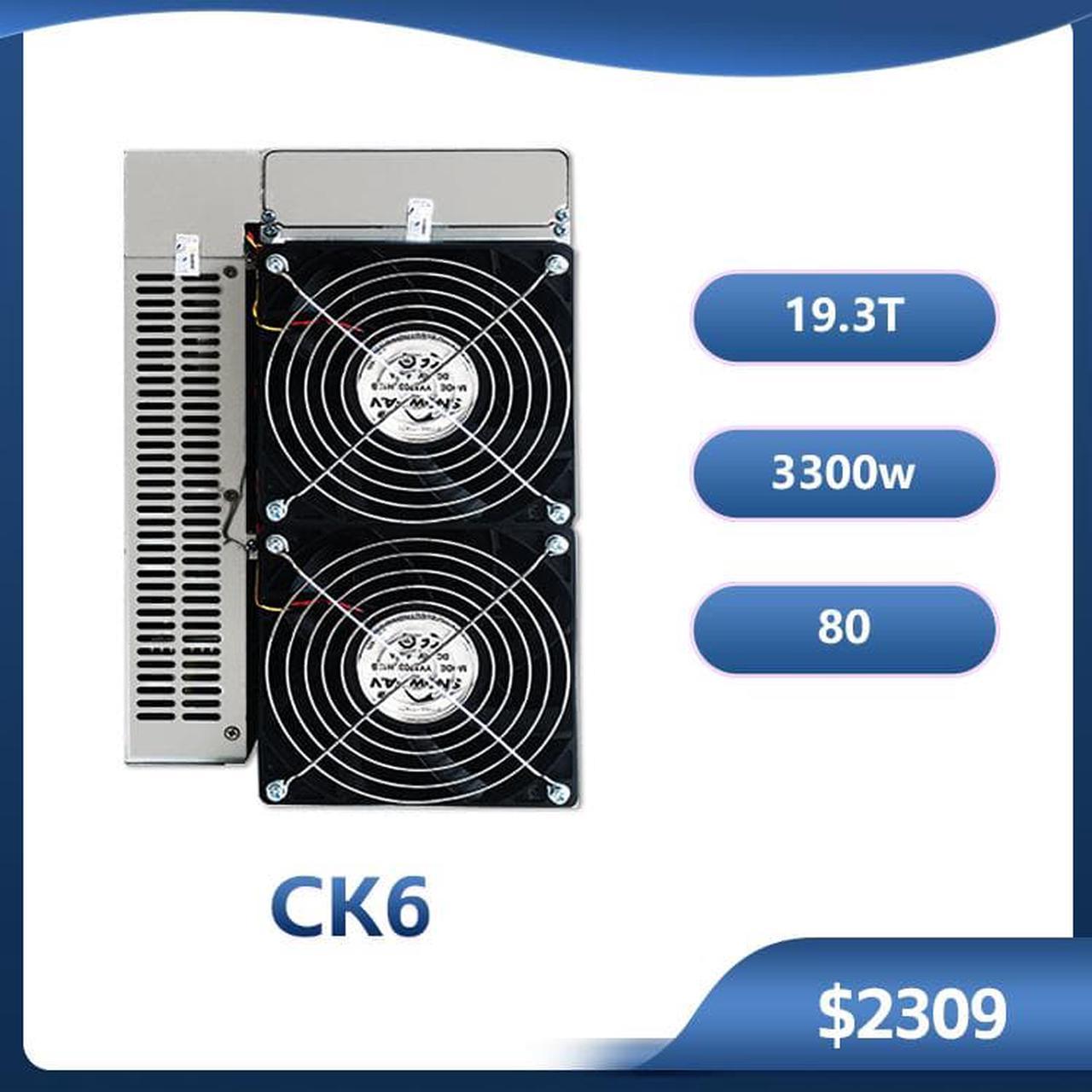 New Arrival Goldshell CK6 Best Miner For CKB New Upgrade Nervos Network Super Computing Server New Upgrade, 19.3H/s±5% | 3300W±5% | 0.17W/M