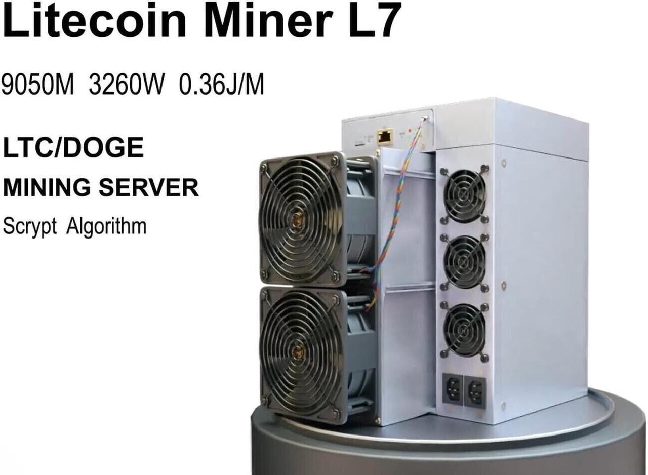 Bitmain Antminer L7 9050Mh/s in Stock Mining Scrypt algorithm LTC Miner Machine LTC Hashrate King Doge Miner New