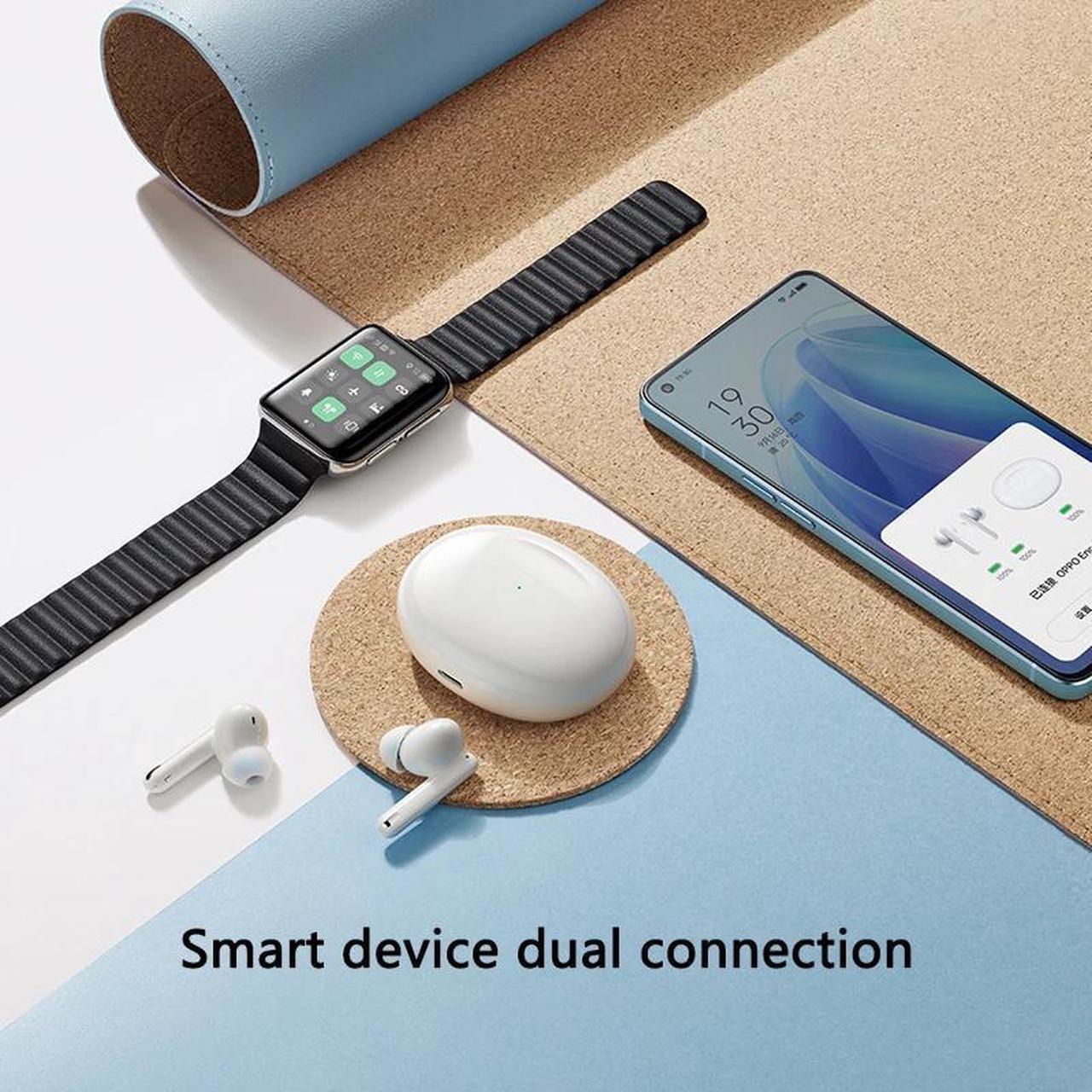 Alt view image 6 of 7 - New OPPO ENCO Free 2i 2 i TWS Earphones Bluetooth 3 Mic Noise Cancalling ANC True Wireless Heaphones 30H Battery Life For Reno 7